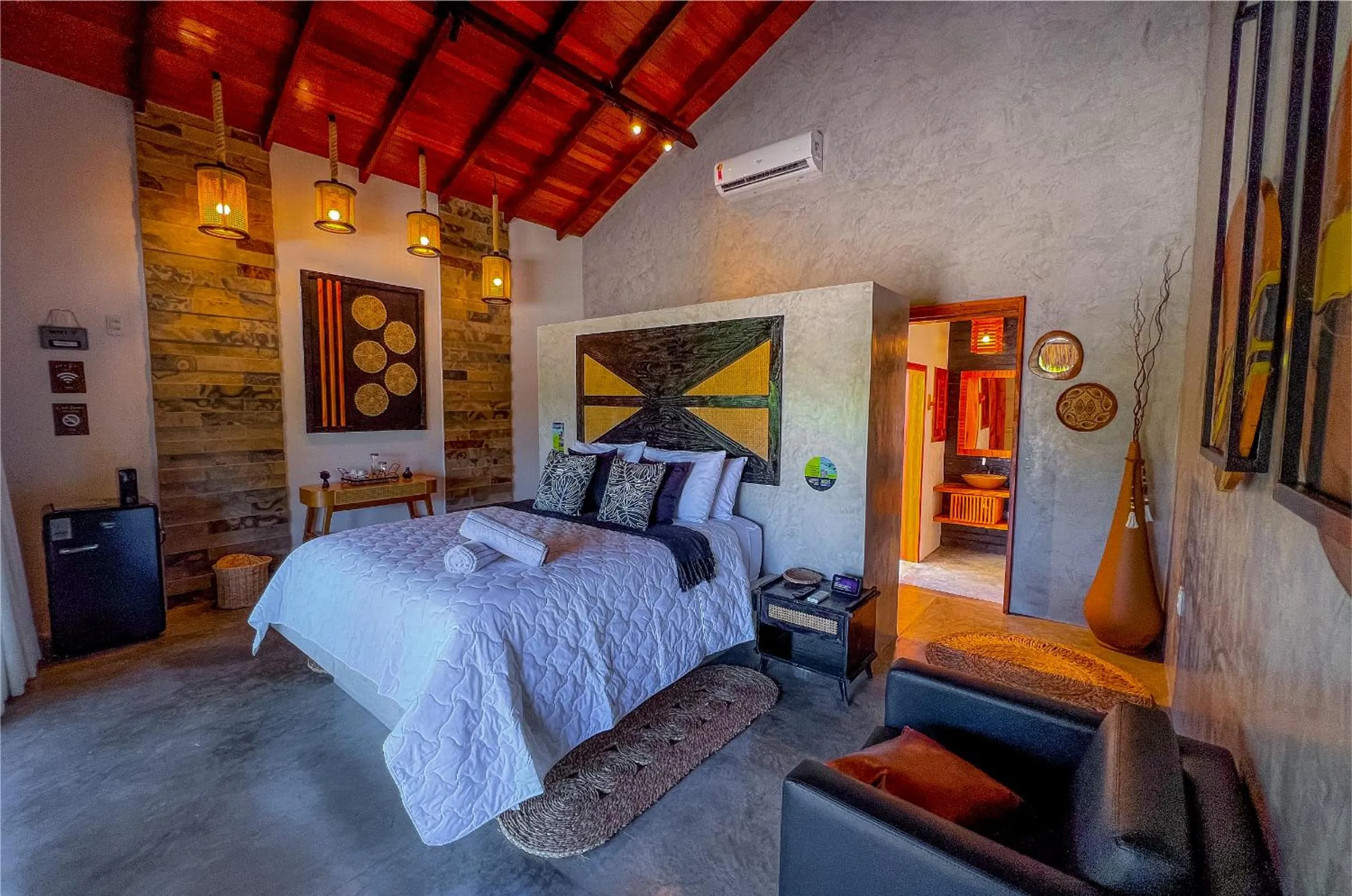 Bed in Pousada Luna - D3 Experience - Preá, CE