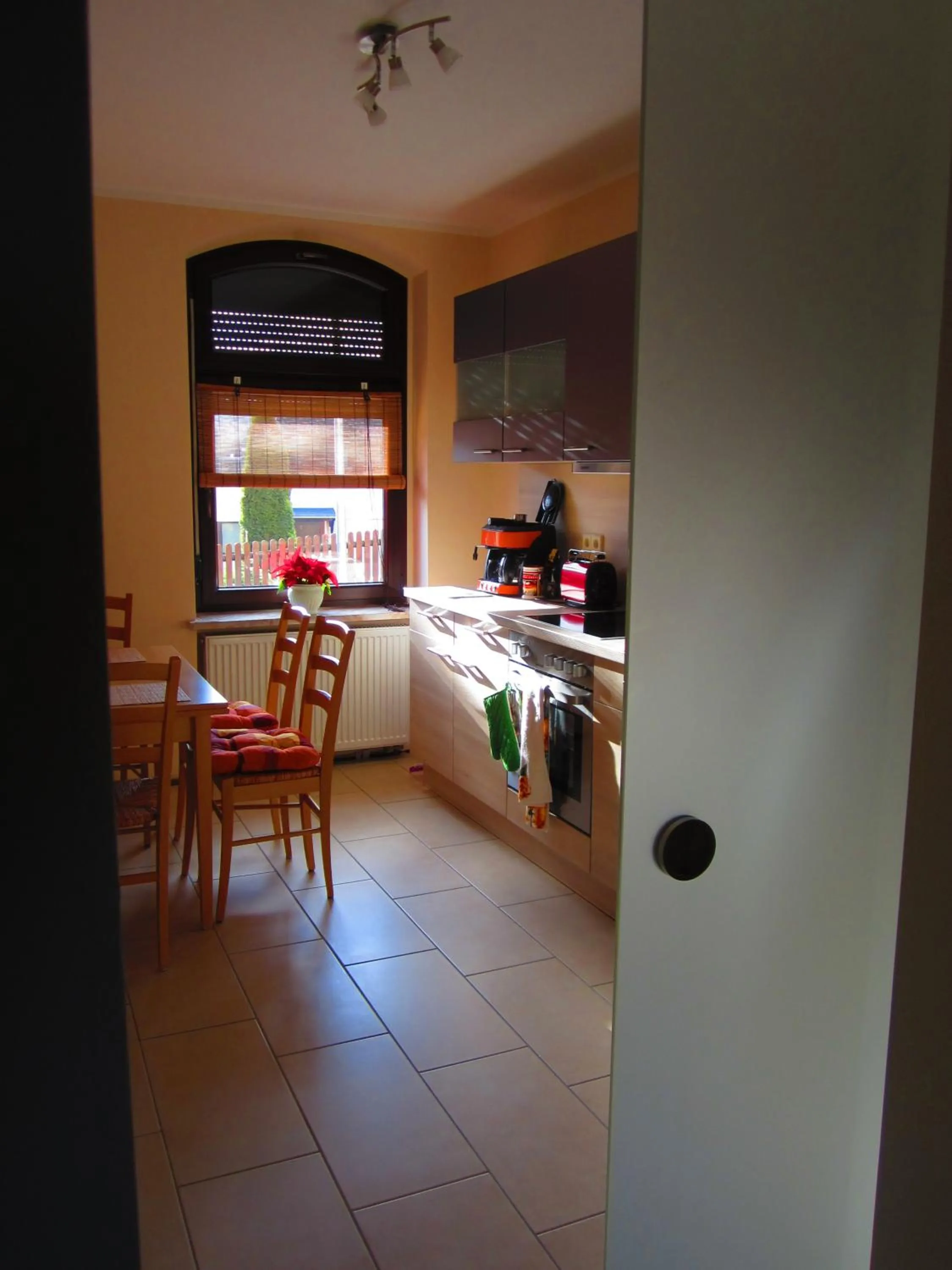 Kitchen or kitchenette in Hansis Lodge