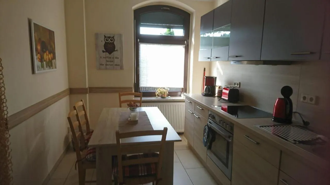 Kitchen or kitchenette in Hansis Lodge