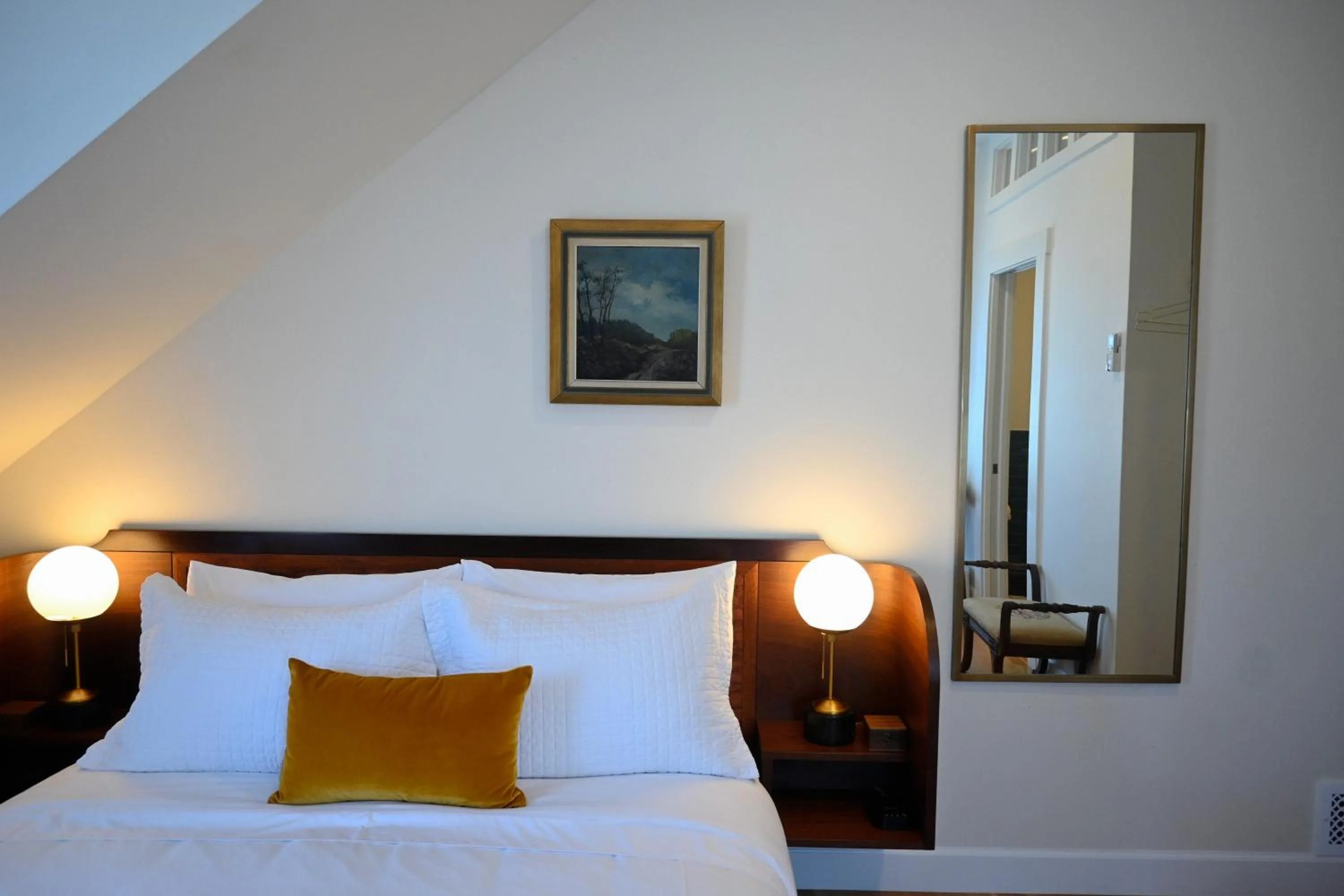 Bed in Nicholson House at Beaujolais