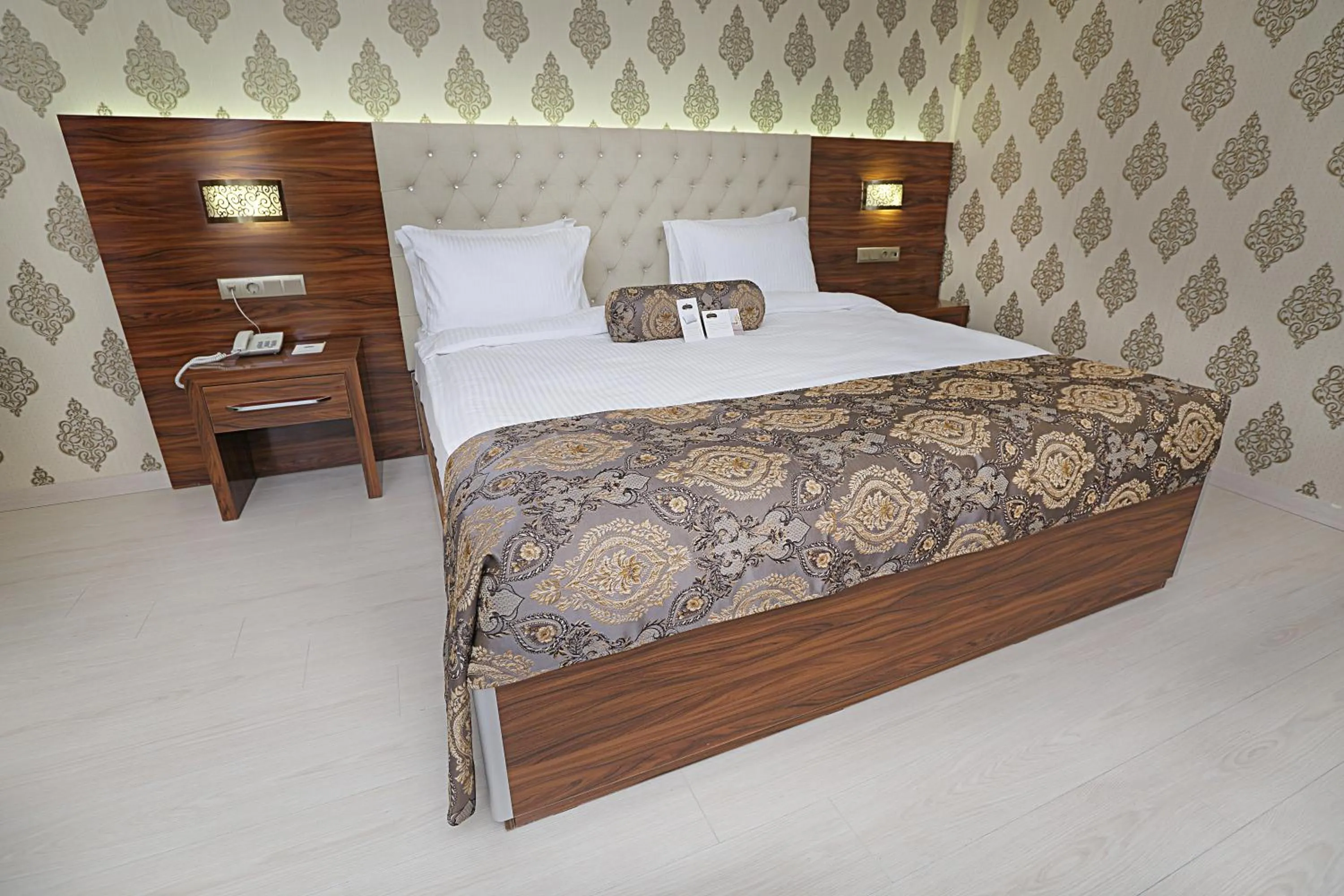 Decorative detail, Bed in World Point Hotel Istanbul