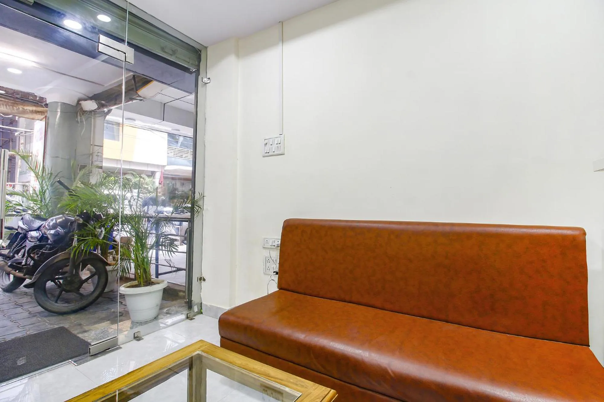 Seating area in FabHotel Sanskar