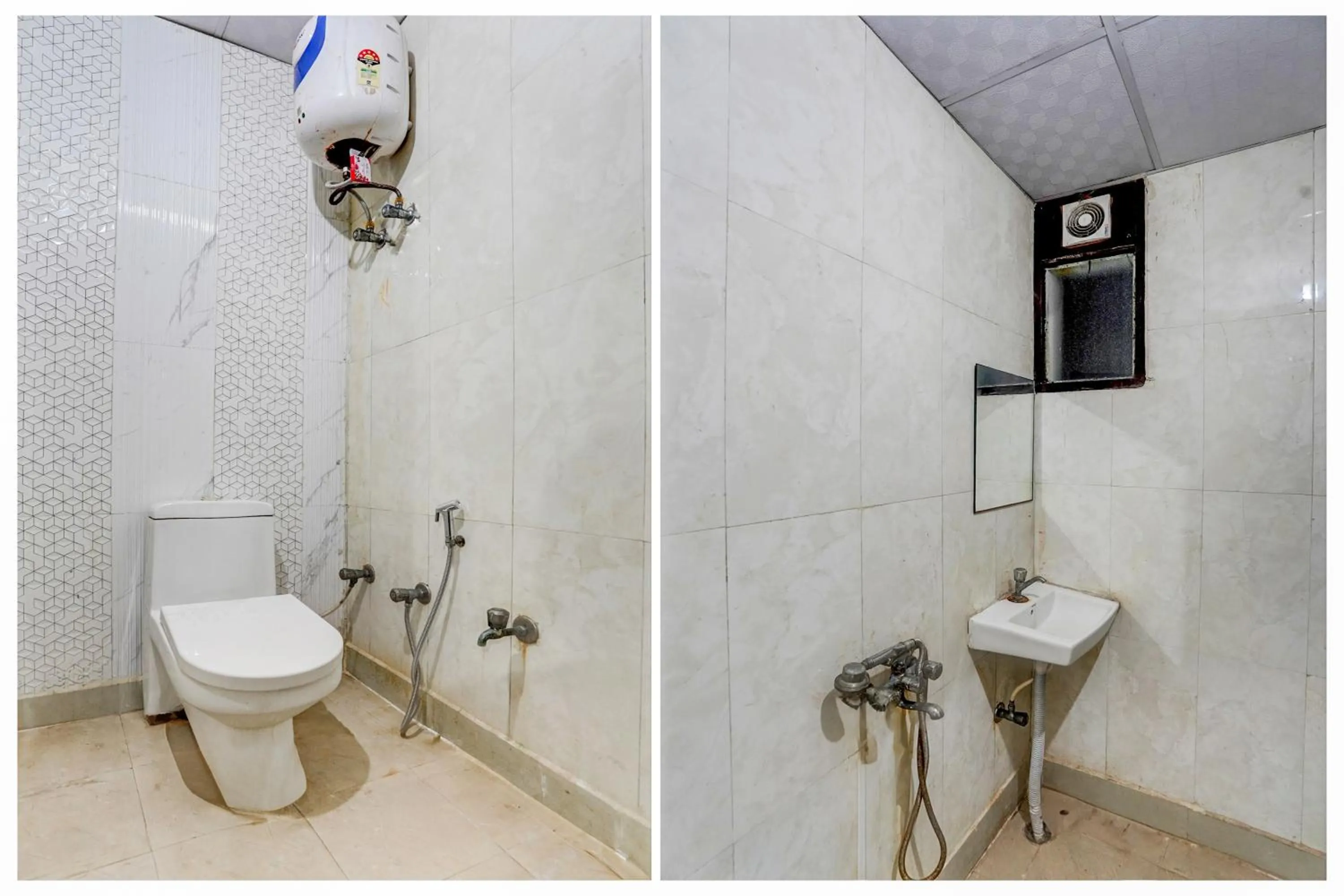 Bathroom in Super Hotel O The Maruti hotel