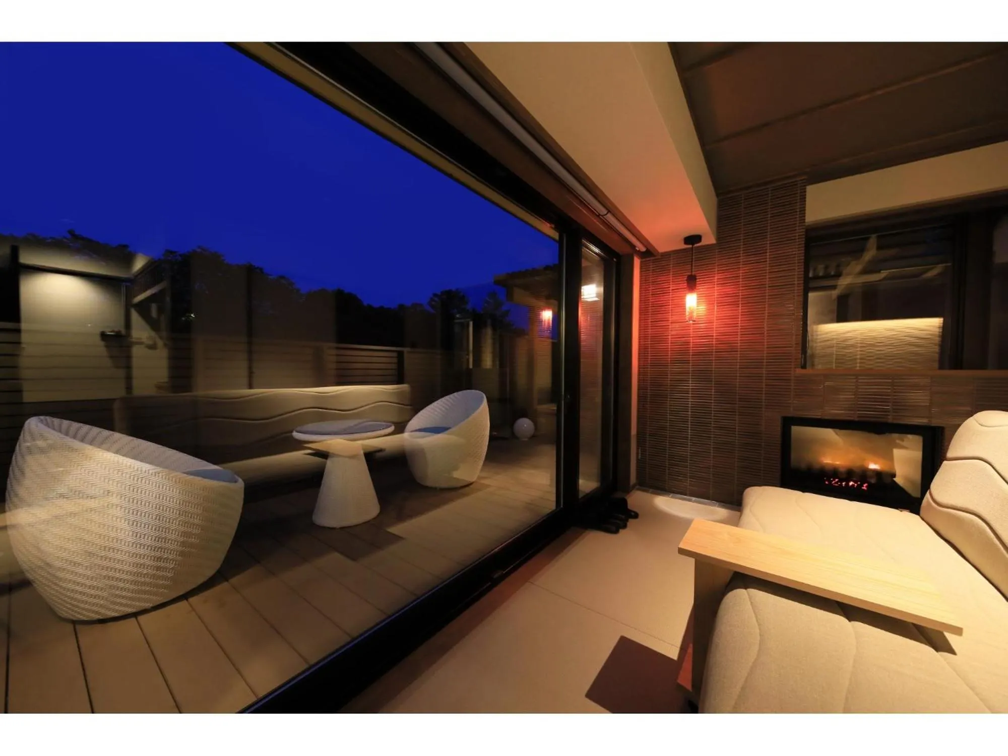 Balcony/Terrace in KusatsuOnsen AeruyadoTakamatsu