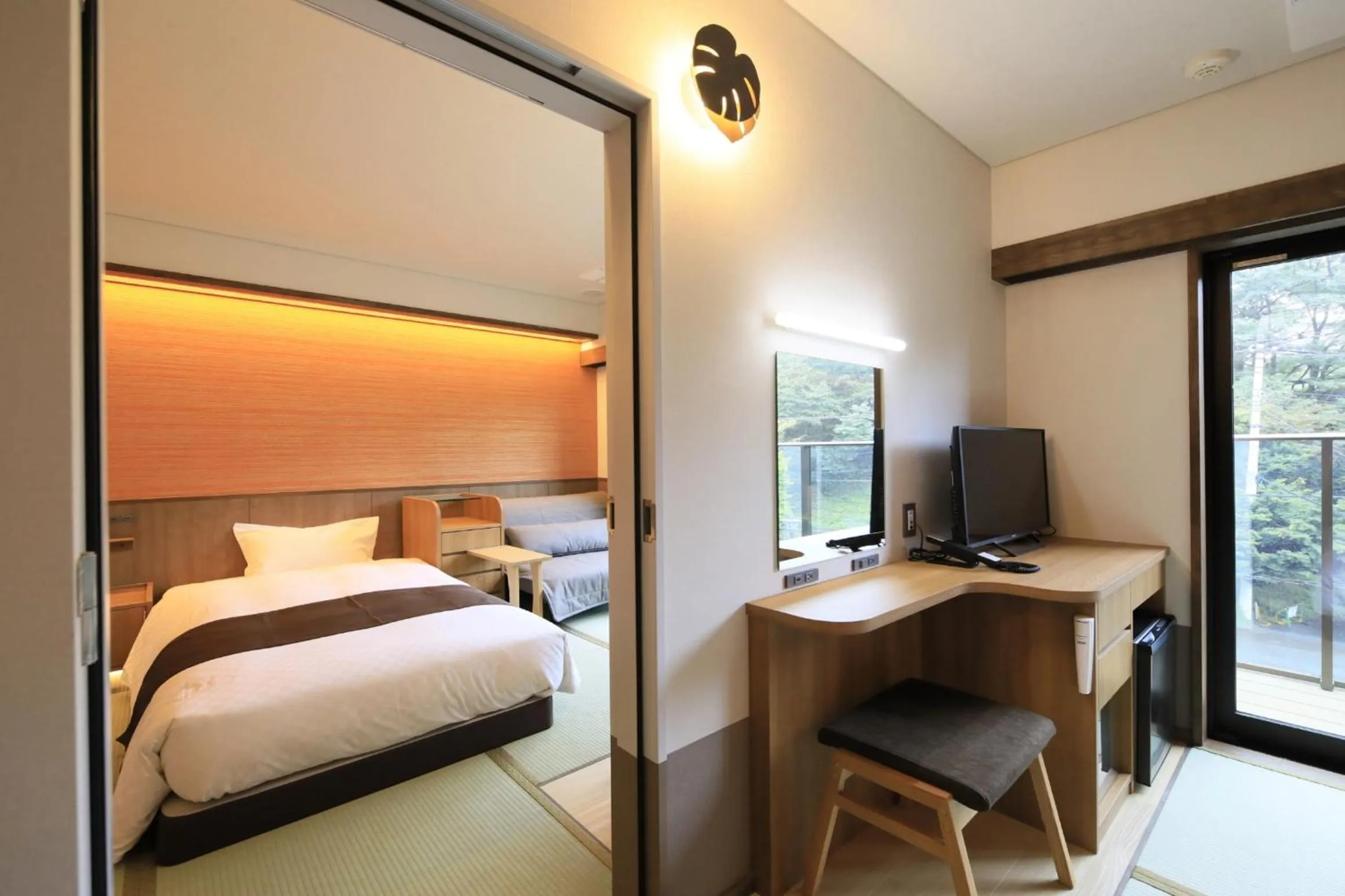 Bed in KusatsuOnsen AeruyadoTakamatsu