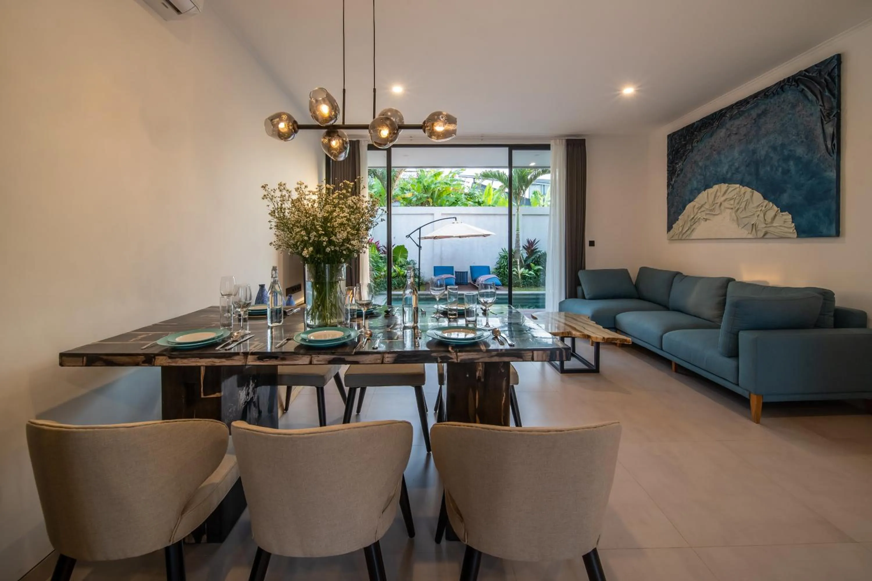 Living room in Sunny Village Berawa