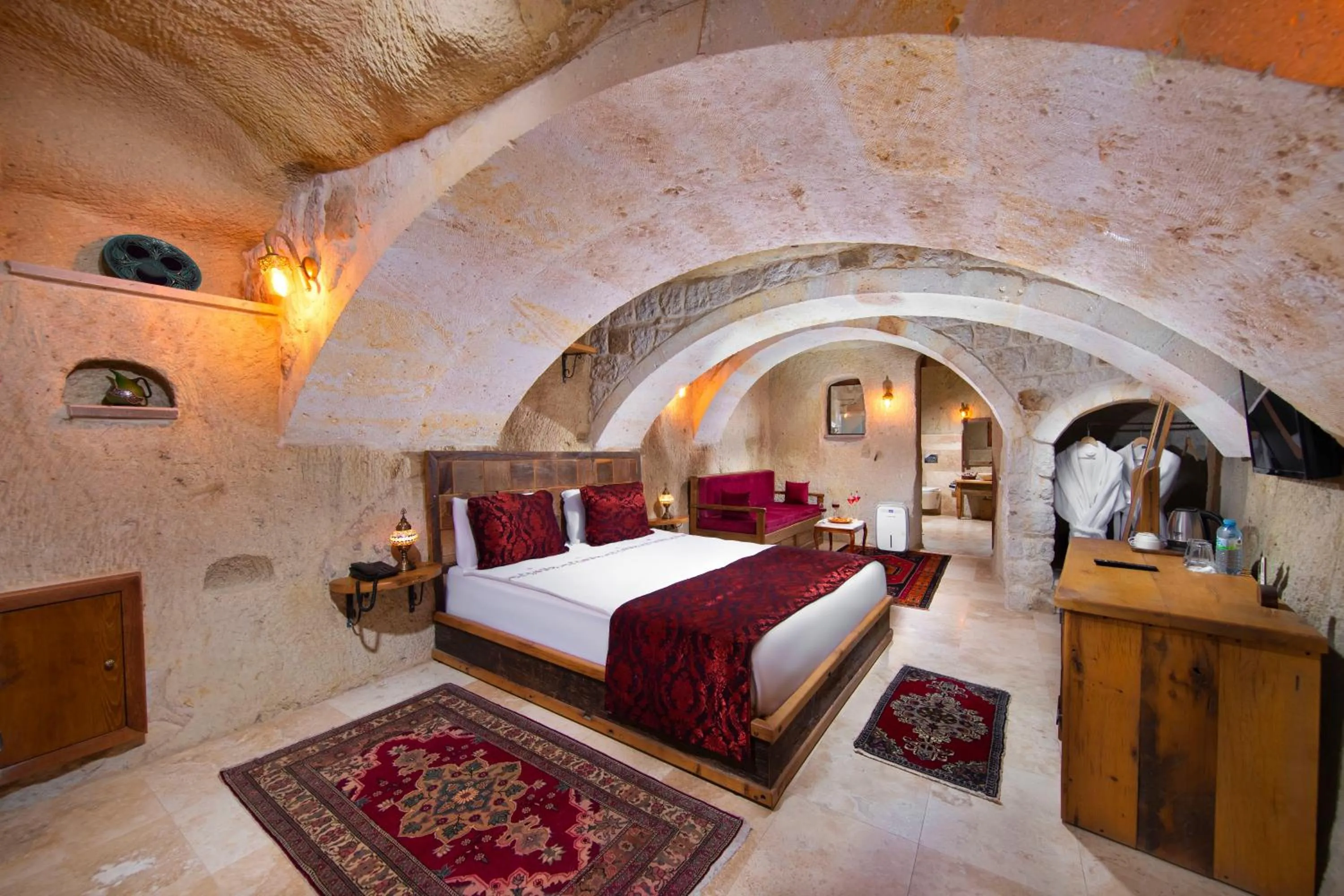 Bed in Portal Cappadocia Hotel