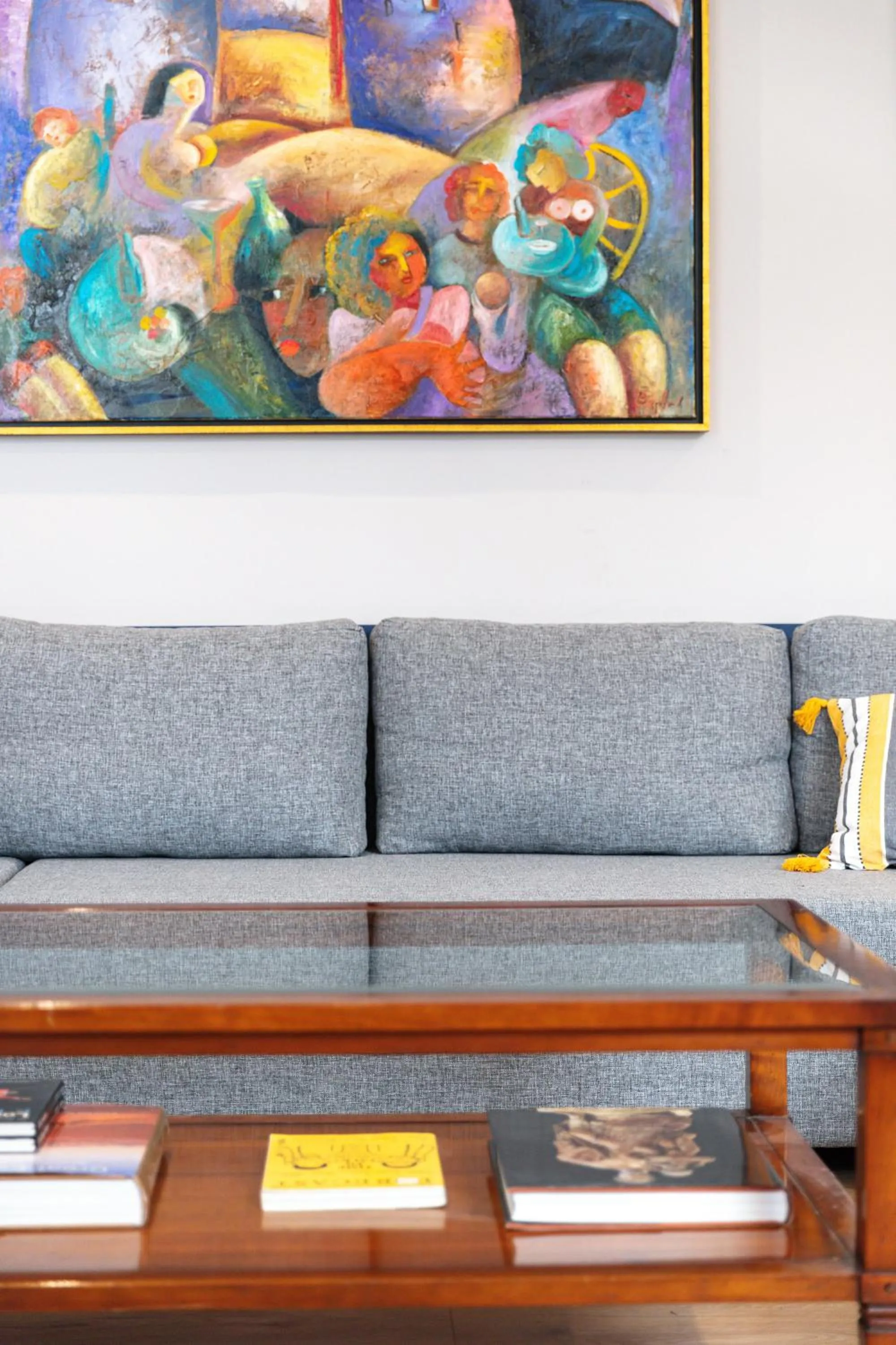 Living room in The Vault Athens