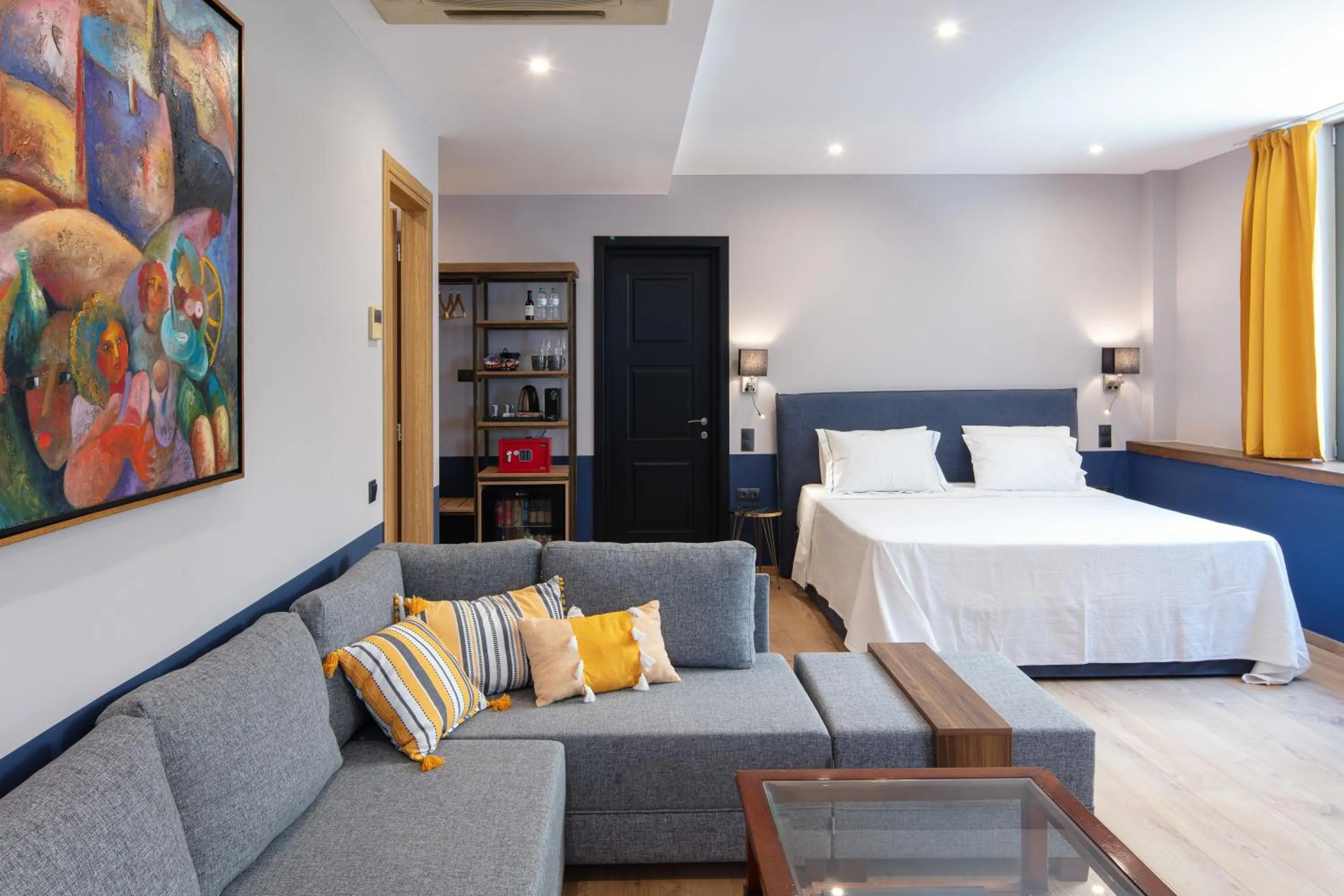 Photo of the whole room, Bed in The Vault Athens