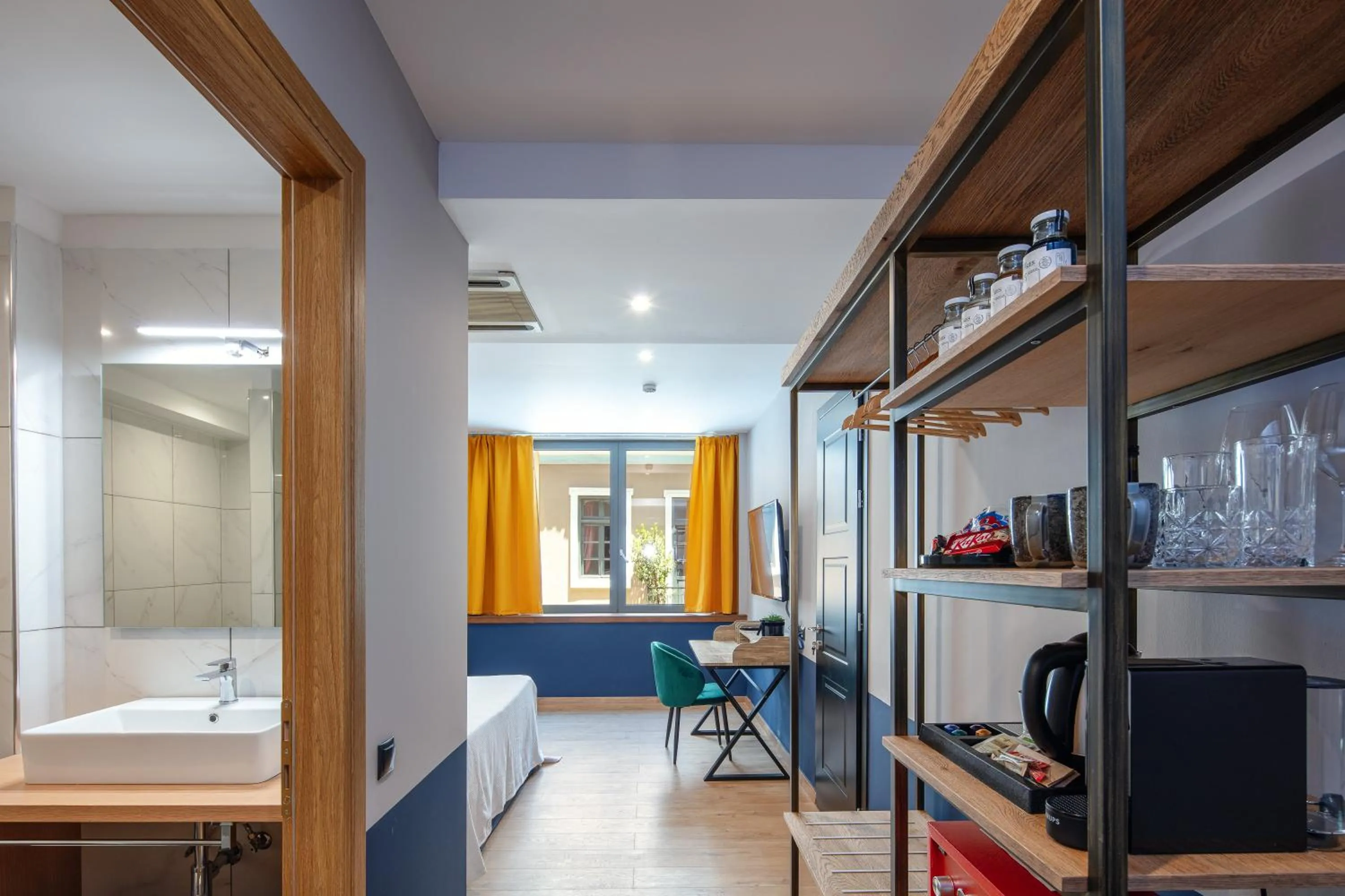 Bedroom in The Vault Athens