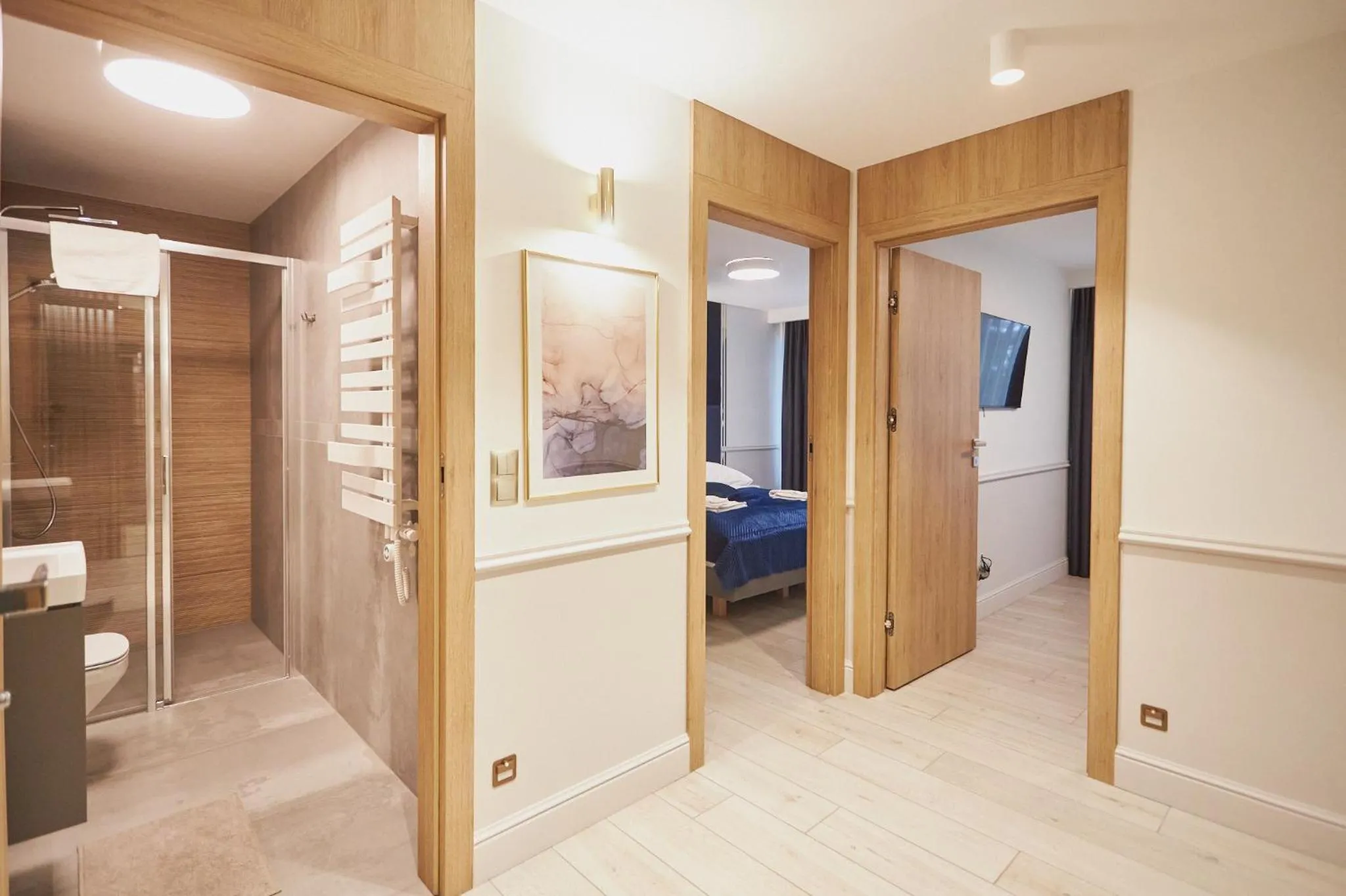 Shower in Timber Apartments by Baltic Home