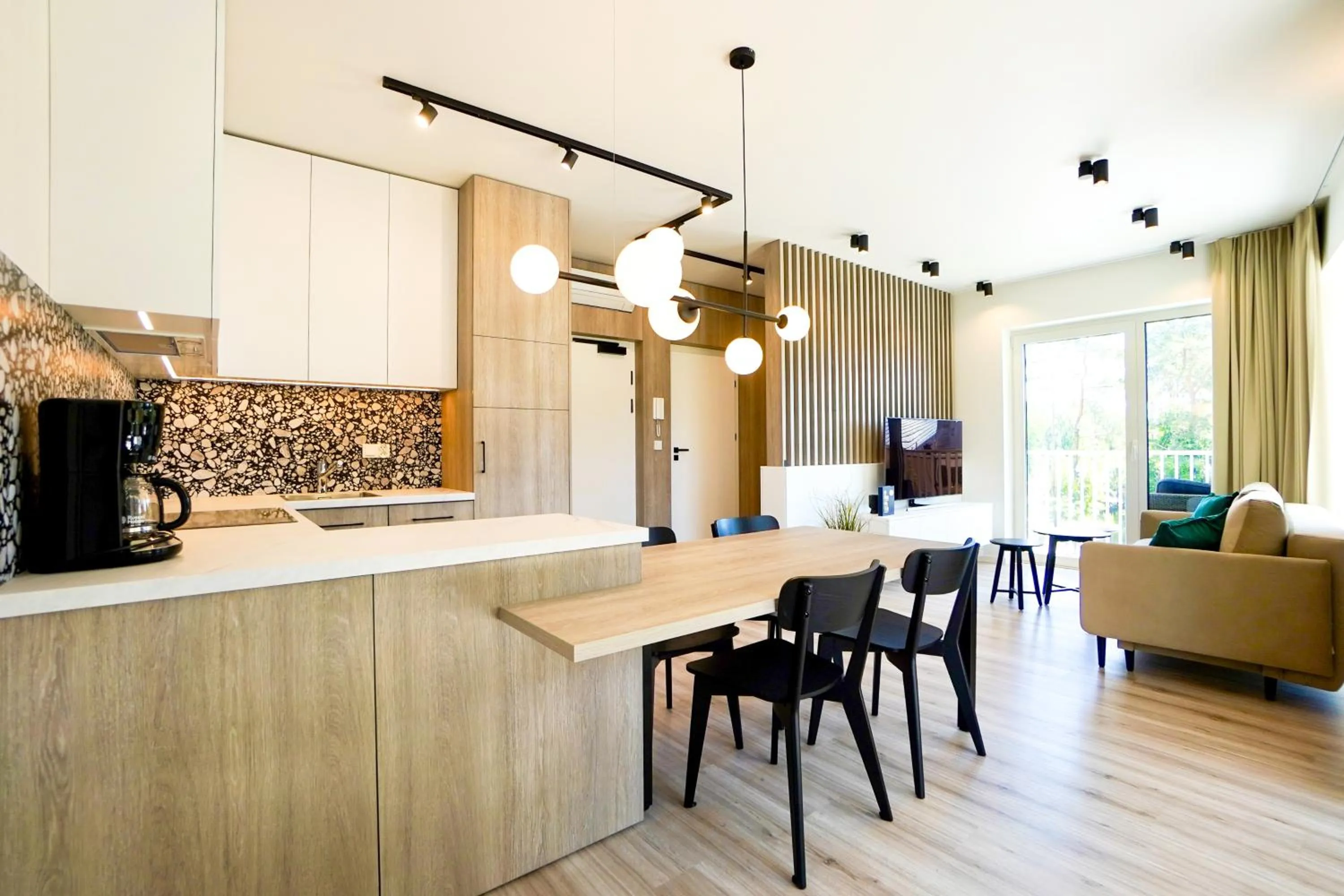 Kitchen or kitchenette in Timber Apartments by Baltic Home