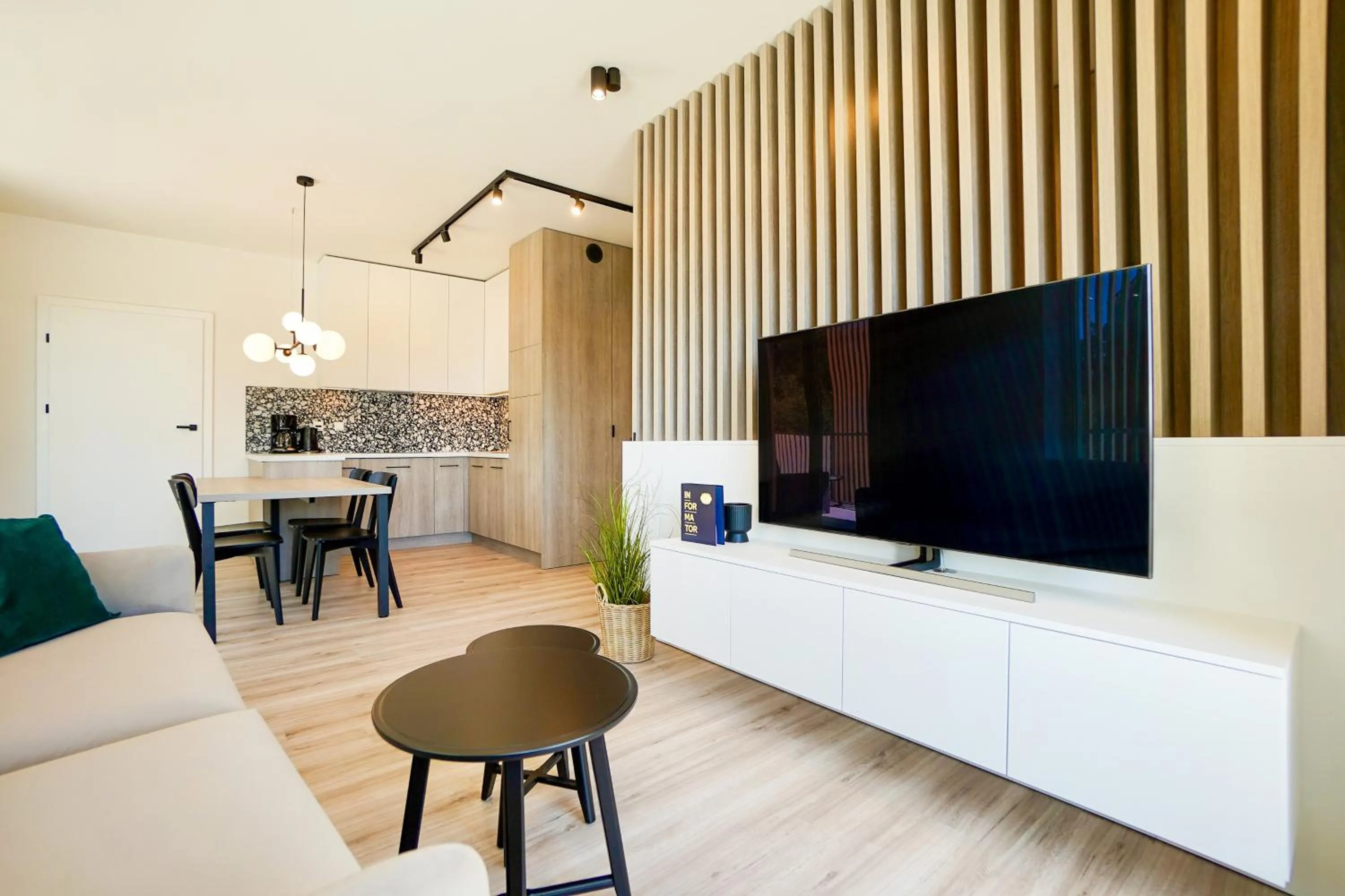 TV and multimedia in Timber Apartments by Baltic Home