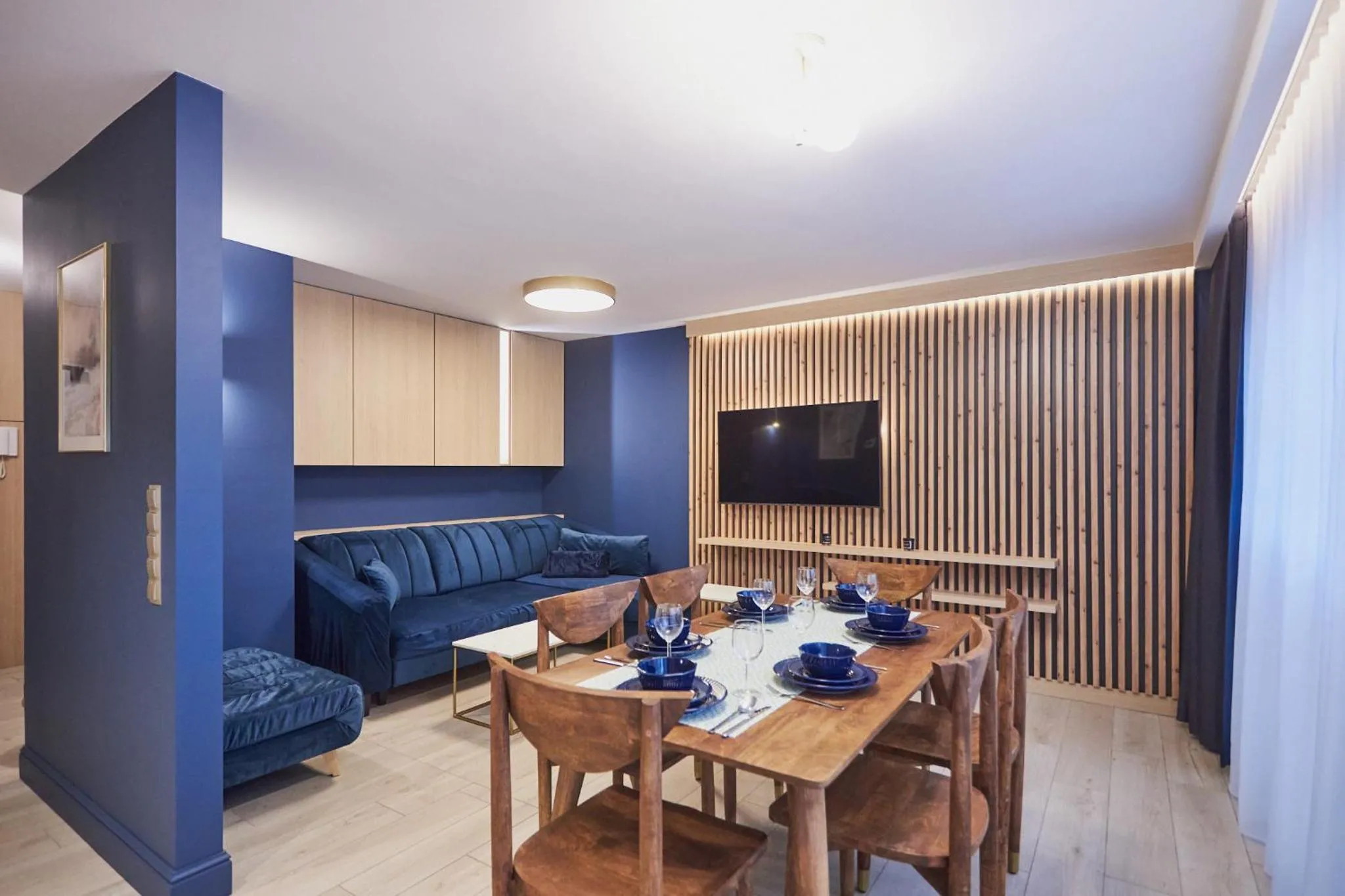 TV and multimedia in Timber Apartments by Baltic Home