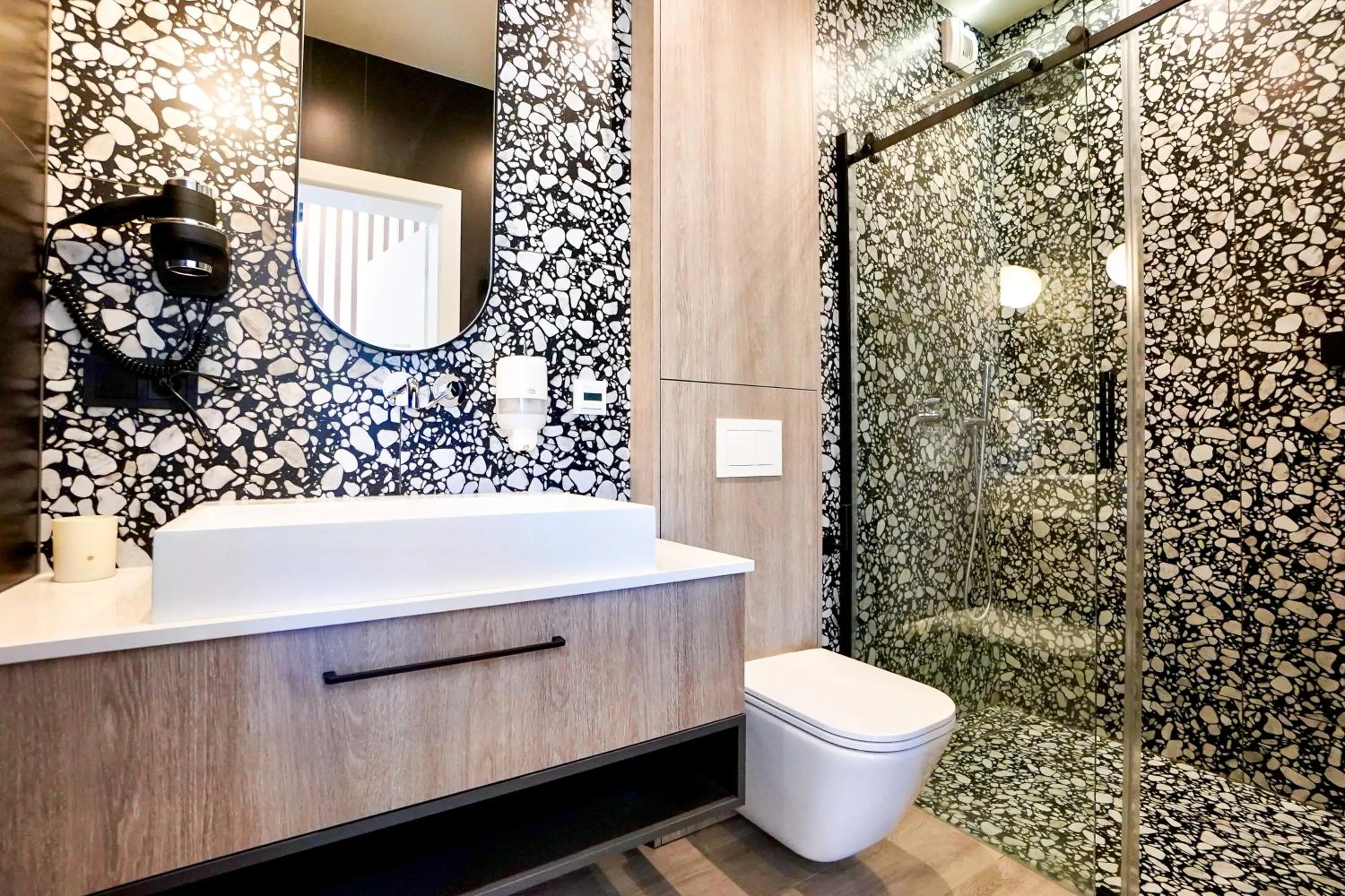 Shower in Timber Apartments by Baltic Home