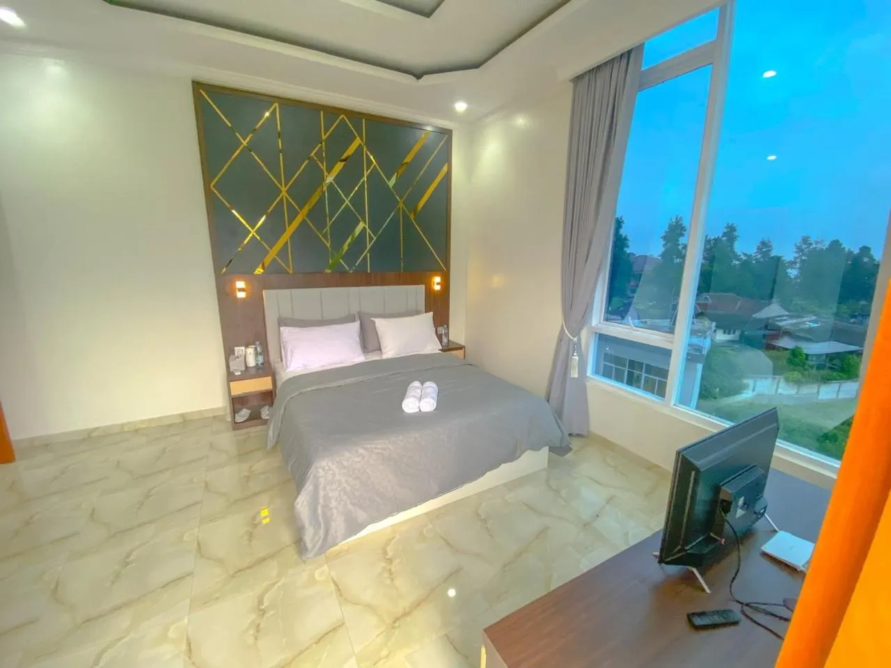 Bed in Algara Puncak Hotel