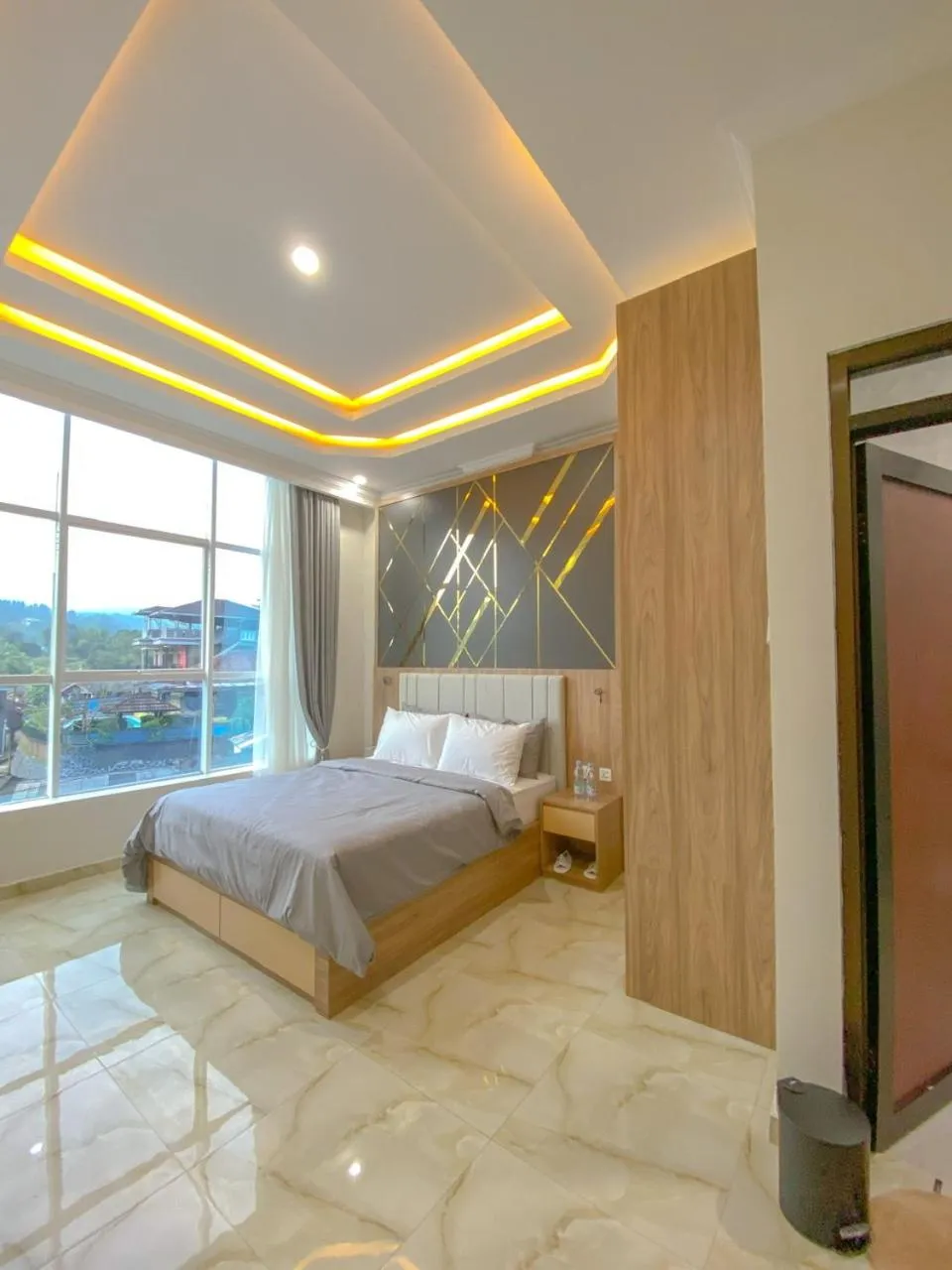 Bed in Algara Puncak Hotel