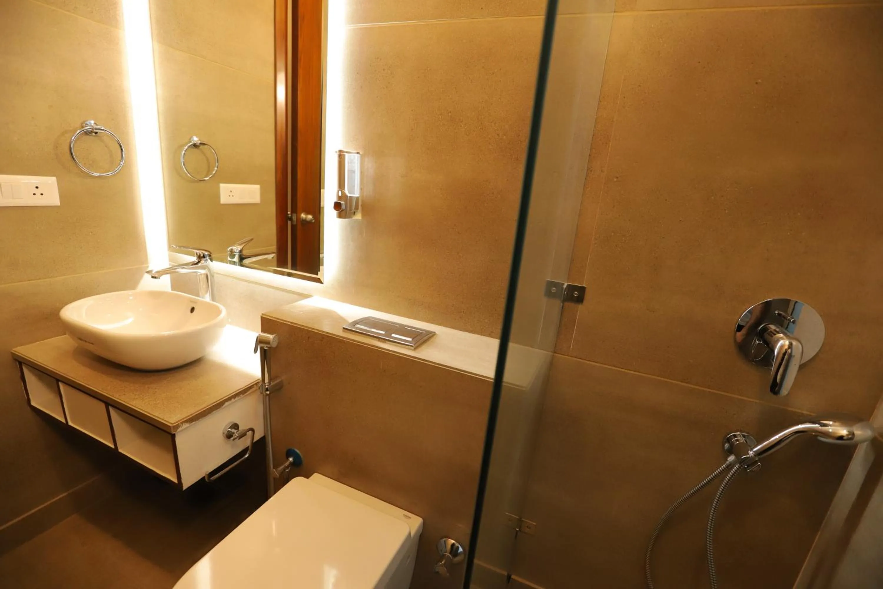 Bathroom in IP Royal Hotel - New Delhi