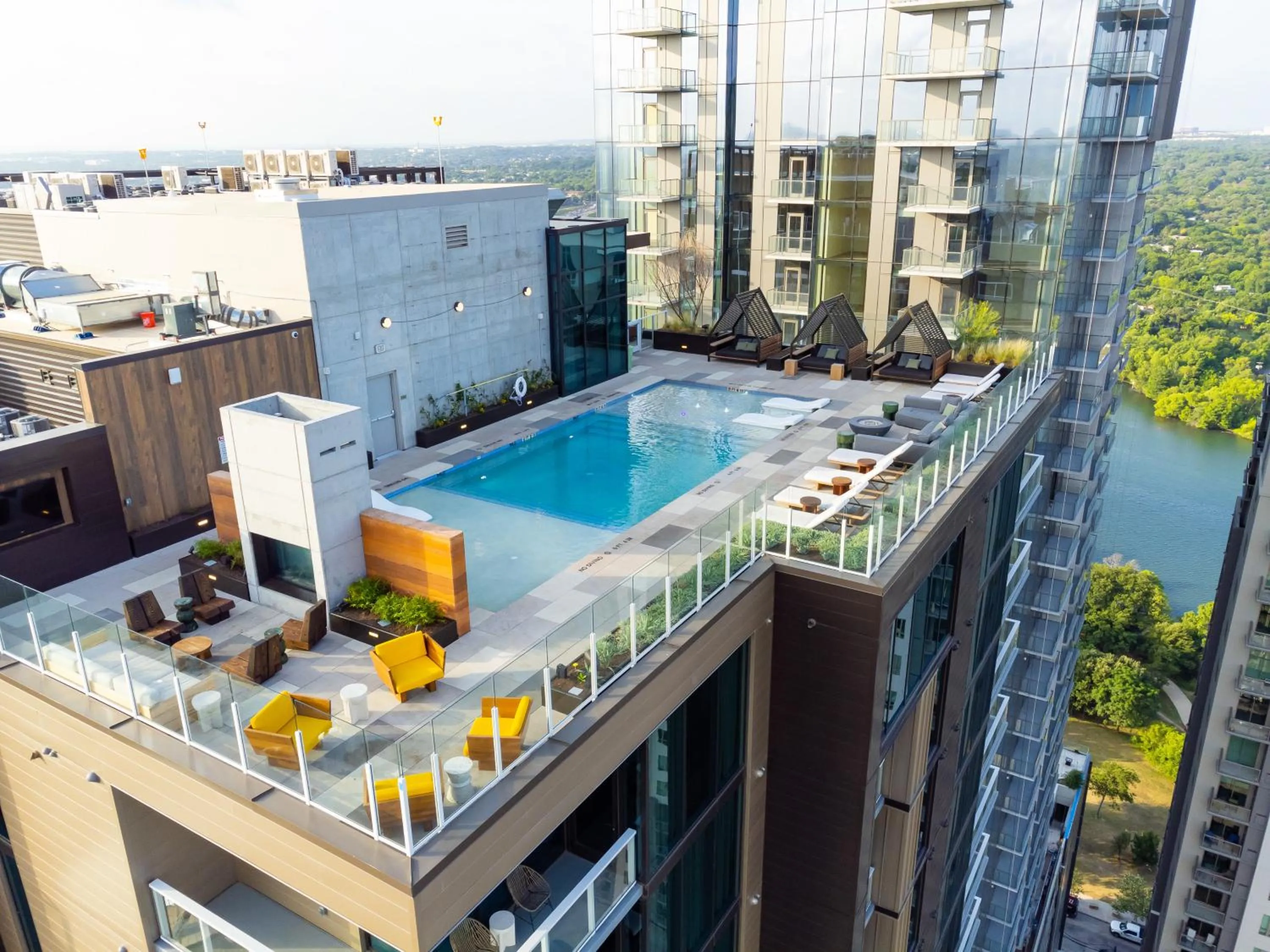 Bird's eye view in Austin Condo Hotel