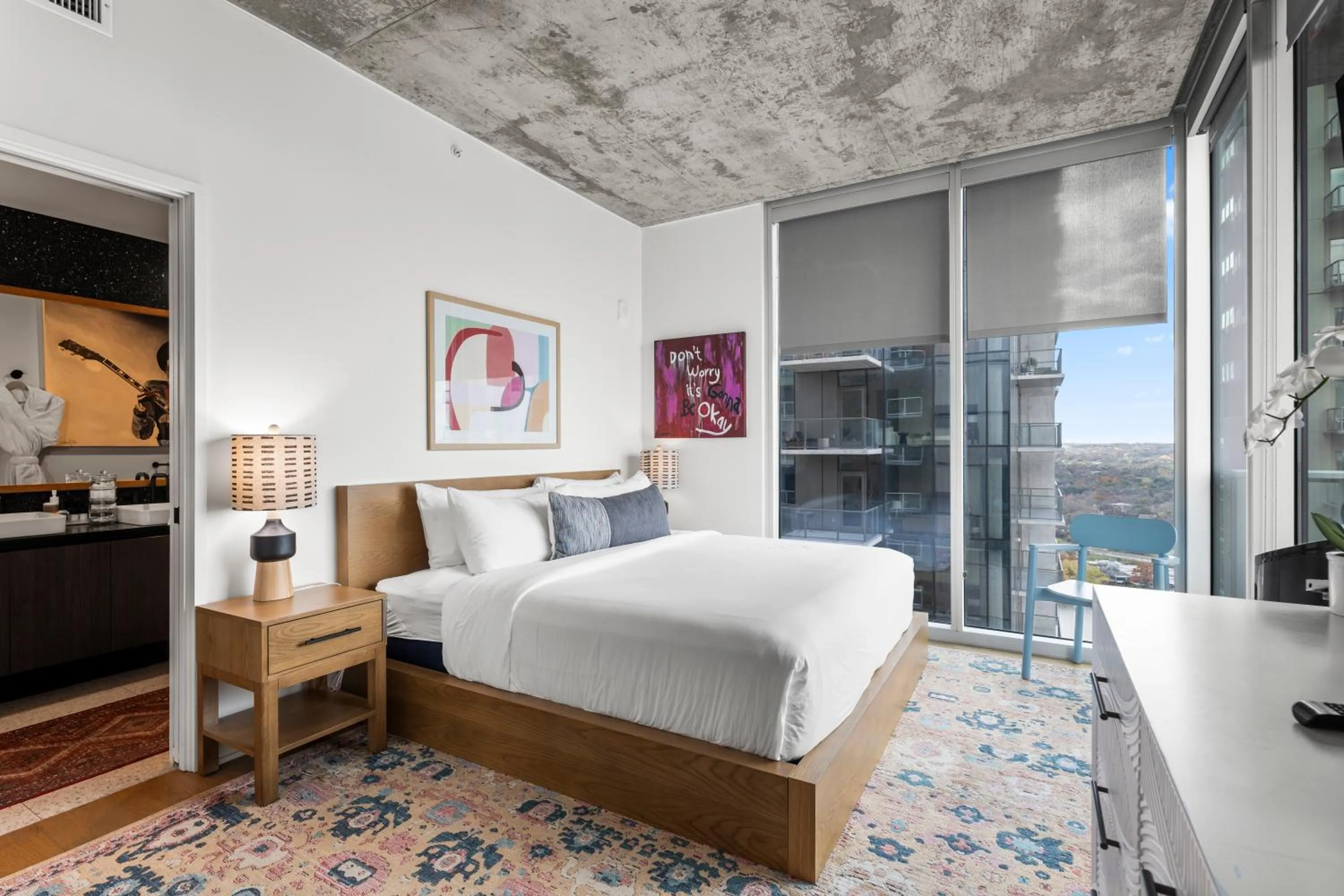 Bed in Austin Condo Hotel