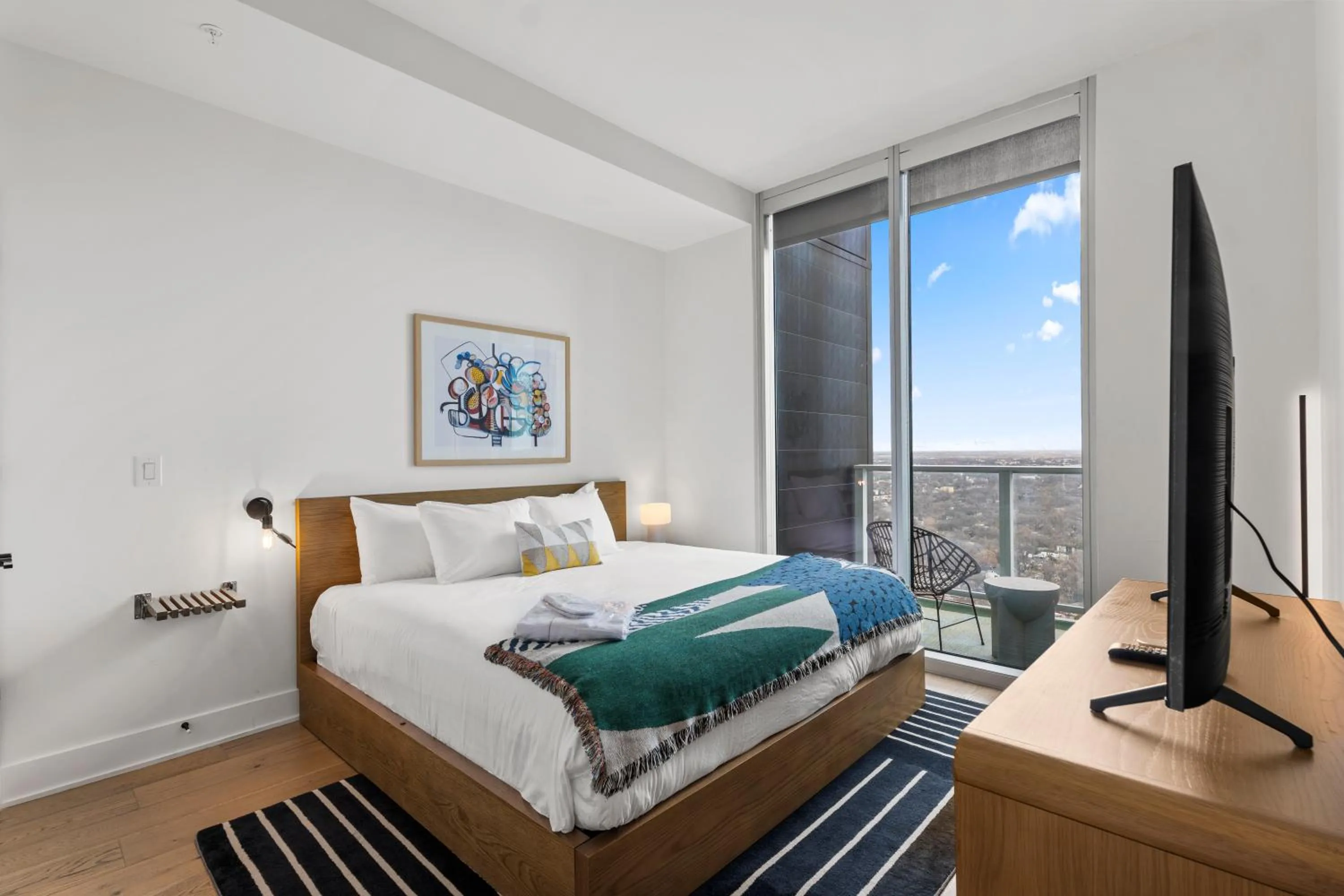 Bed in Austin Condo Hotel