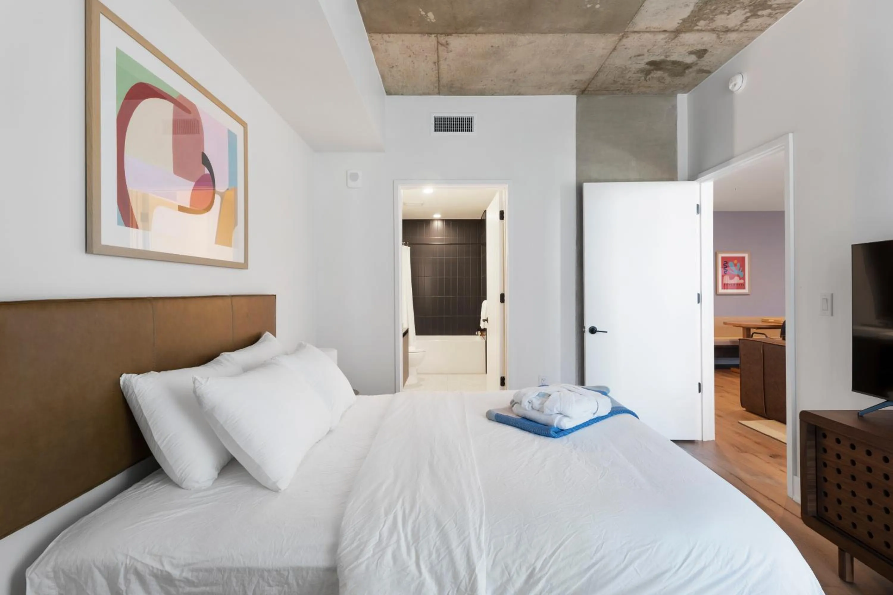 Bed in Austin Condo Hotel