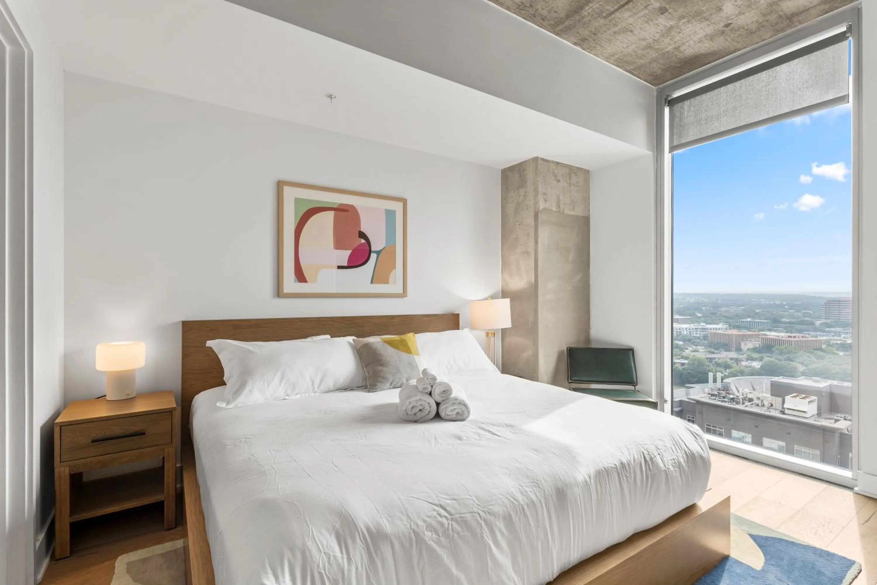 Bed in Austin Condo Hotel