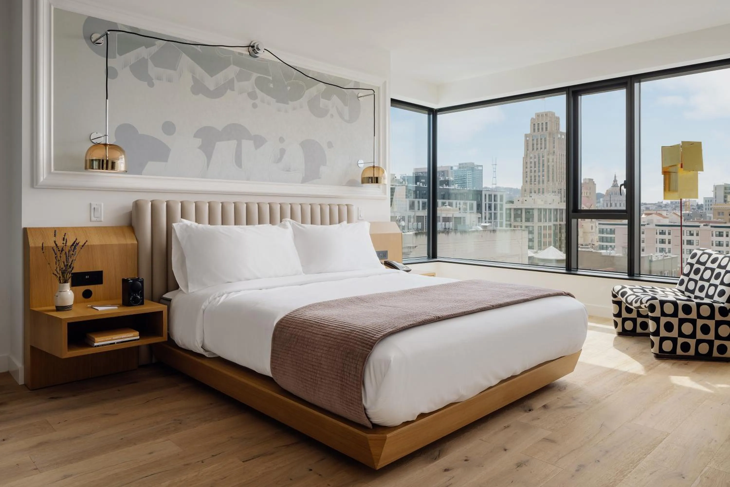 Bedroom, Bed in The LINE San Francisco