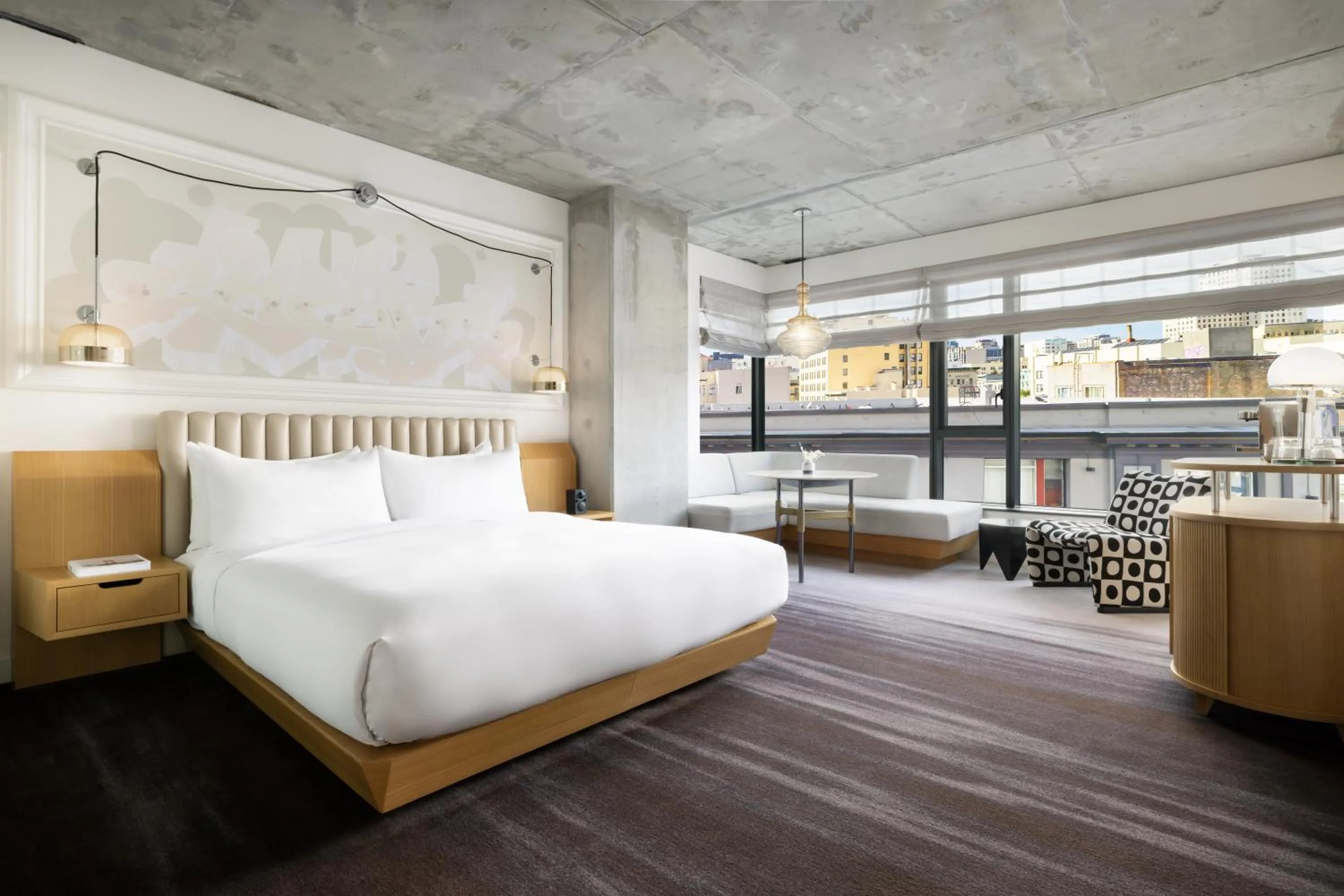 Bedroom, Bed in Timbri Hotel San Francisco, Curio Collection by Hilton