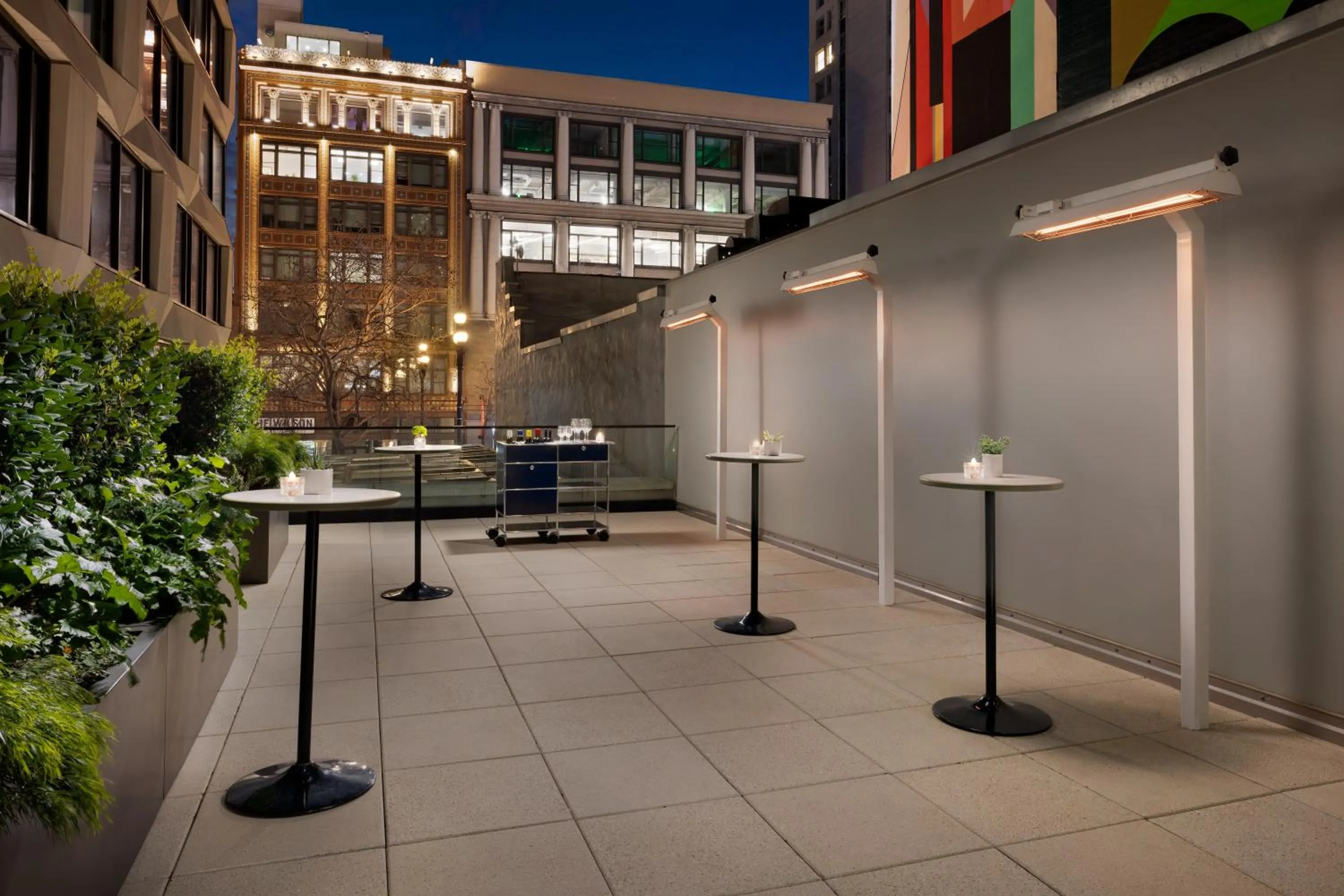 Patio in Timbri Hotel San Francisco, Curio Collection by Hilton