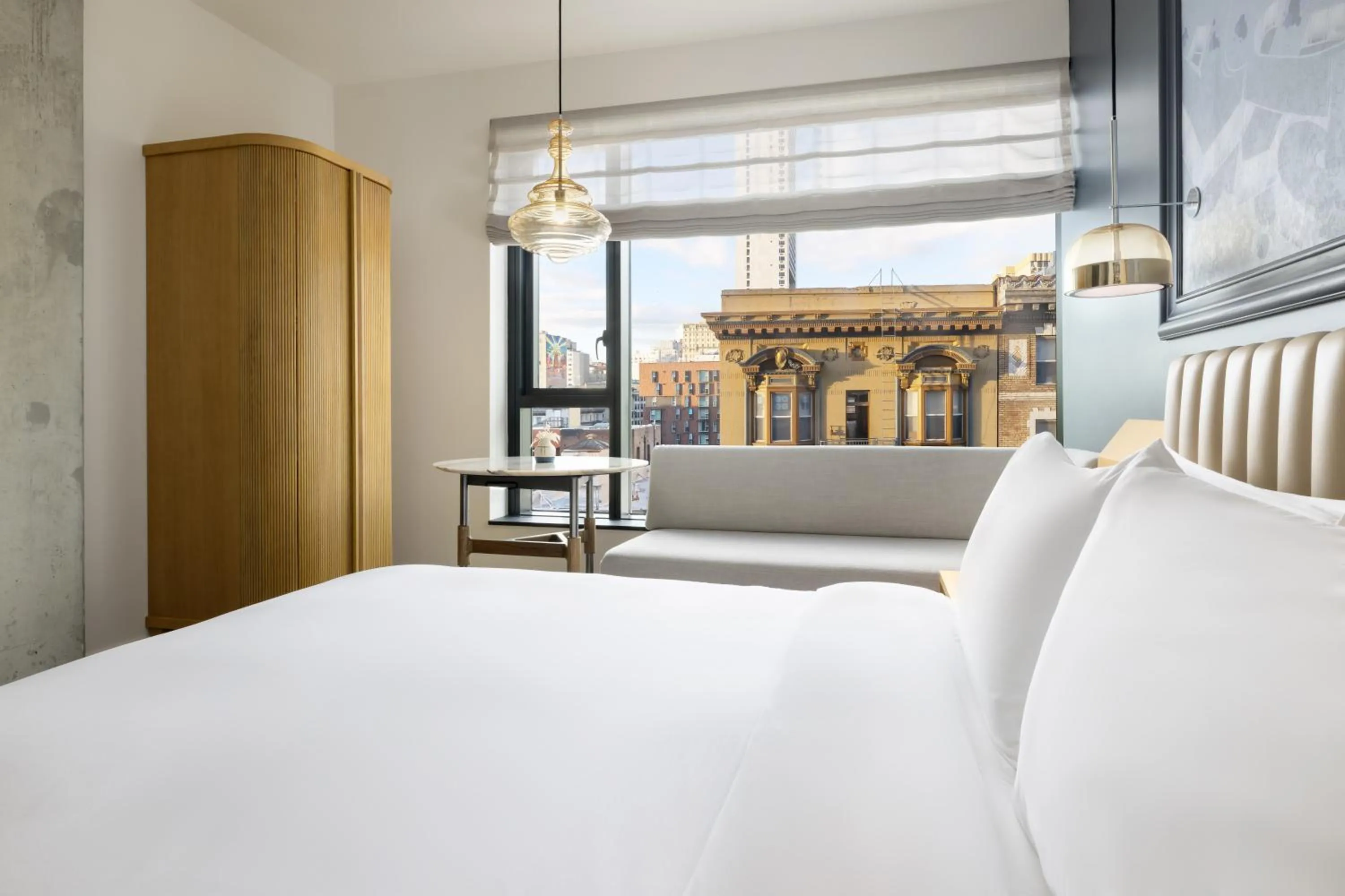 Bedroom, Bed in Timbri Hotel San Francisco, Curio Collection by Hilton