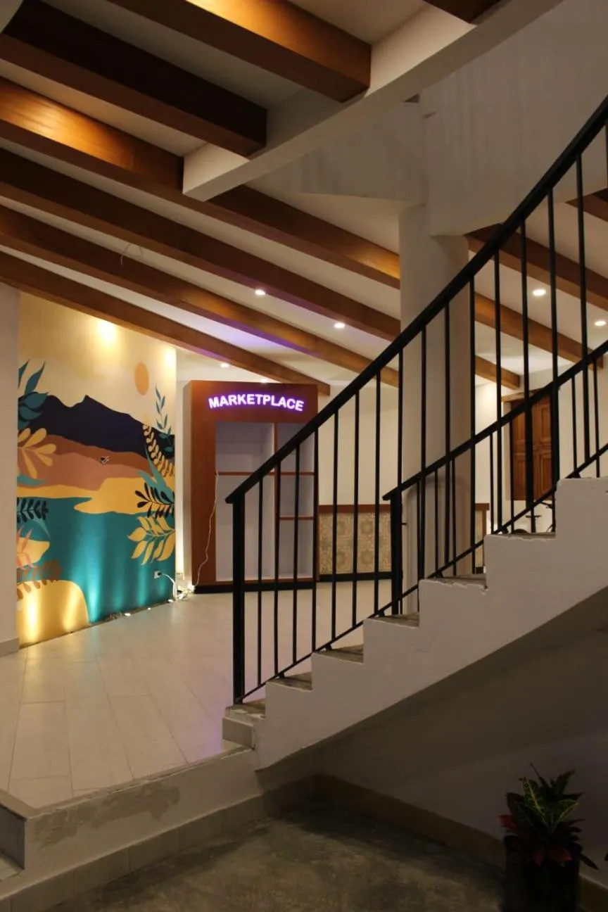 Lobby or reception in OFF HOSTEL