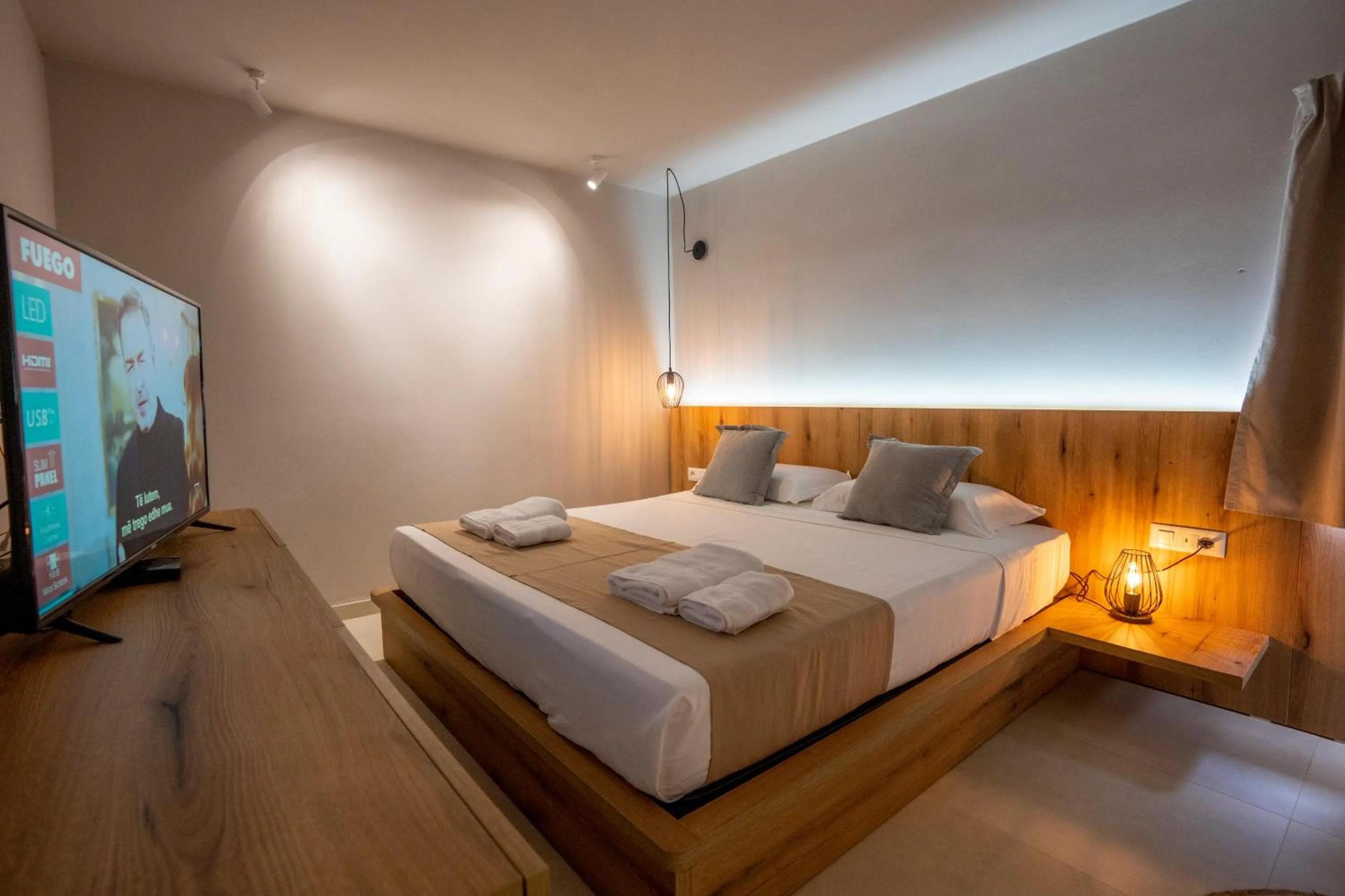 Bed in Arameras Beach Resort