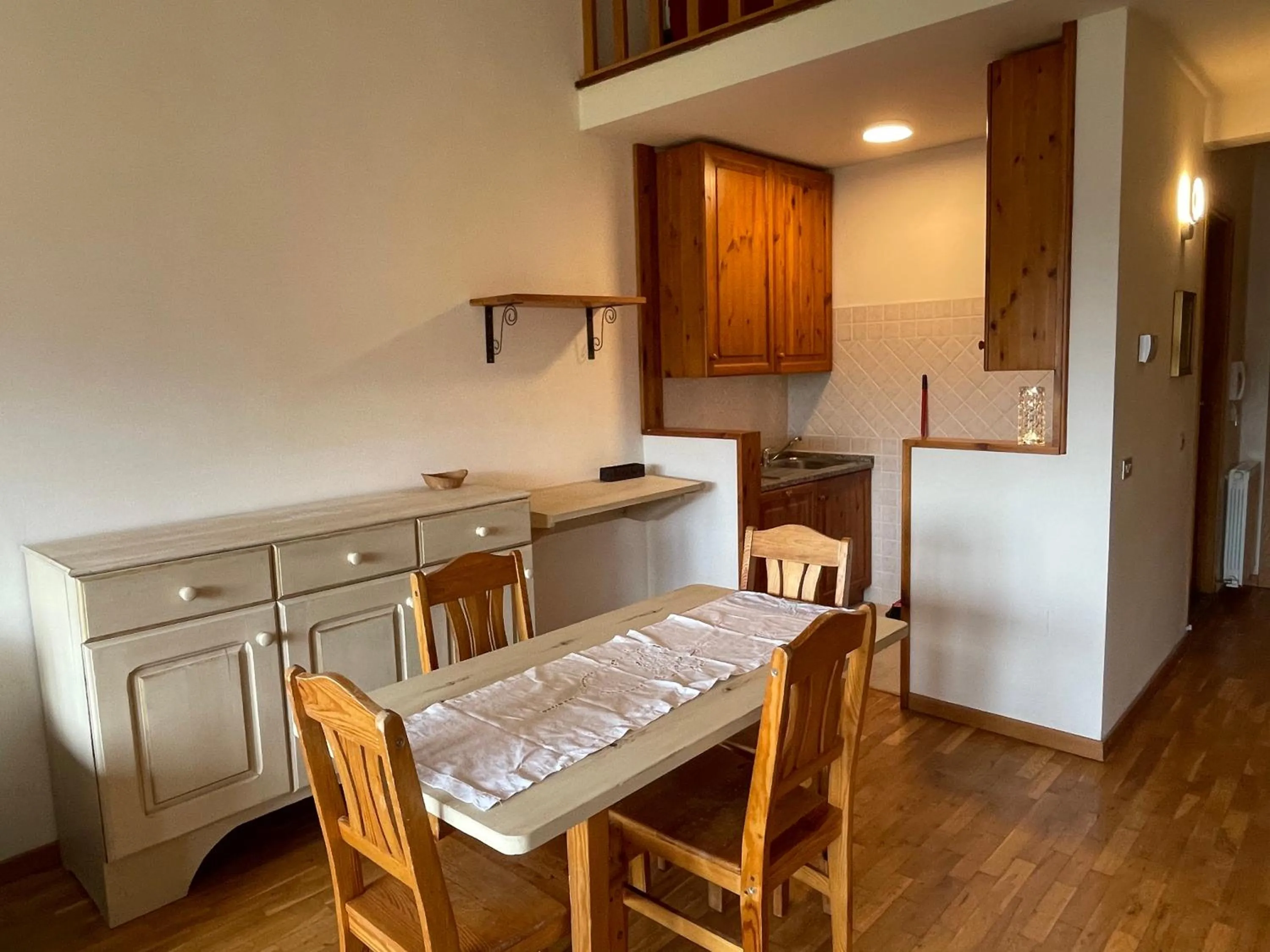 Kitchen or kitchenette in Residenza Riva Wellness Apartment Spa