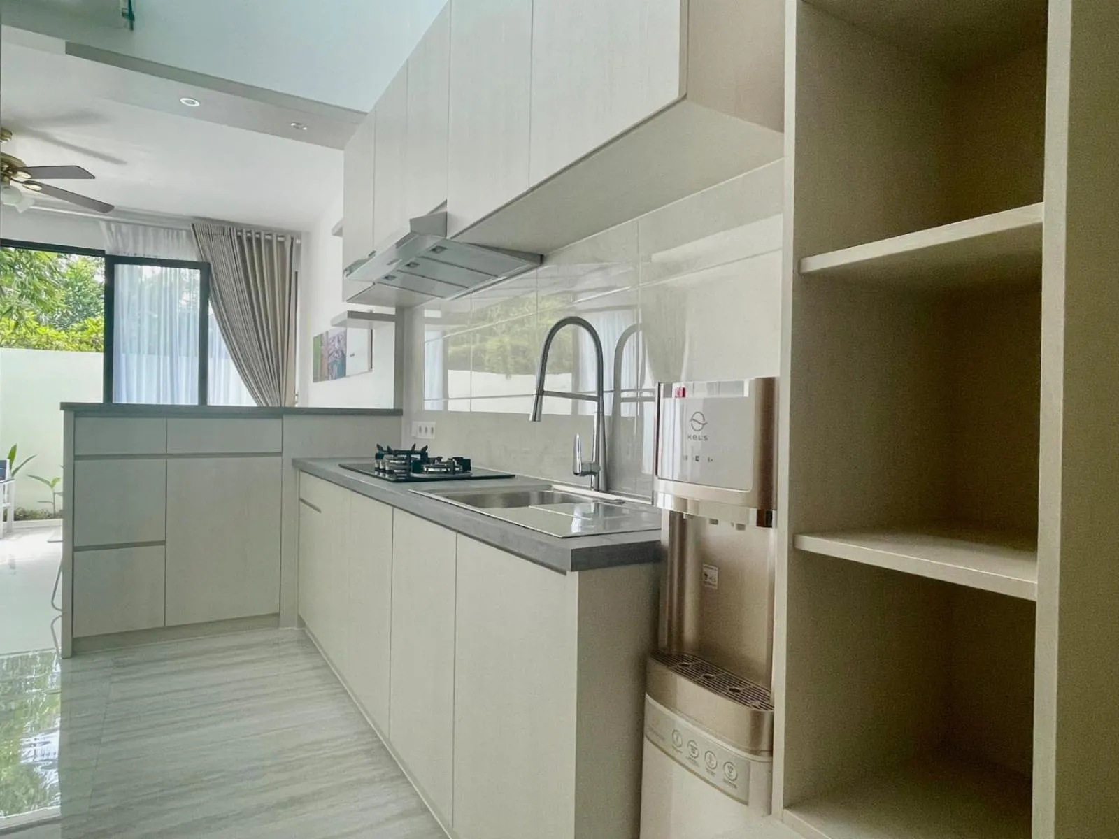kitchen in De Residence Pangandaran by Mabano Estates