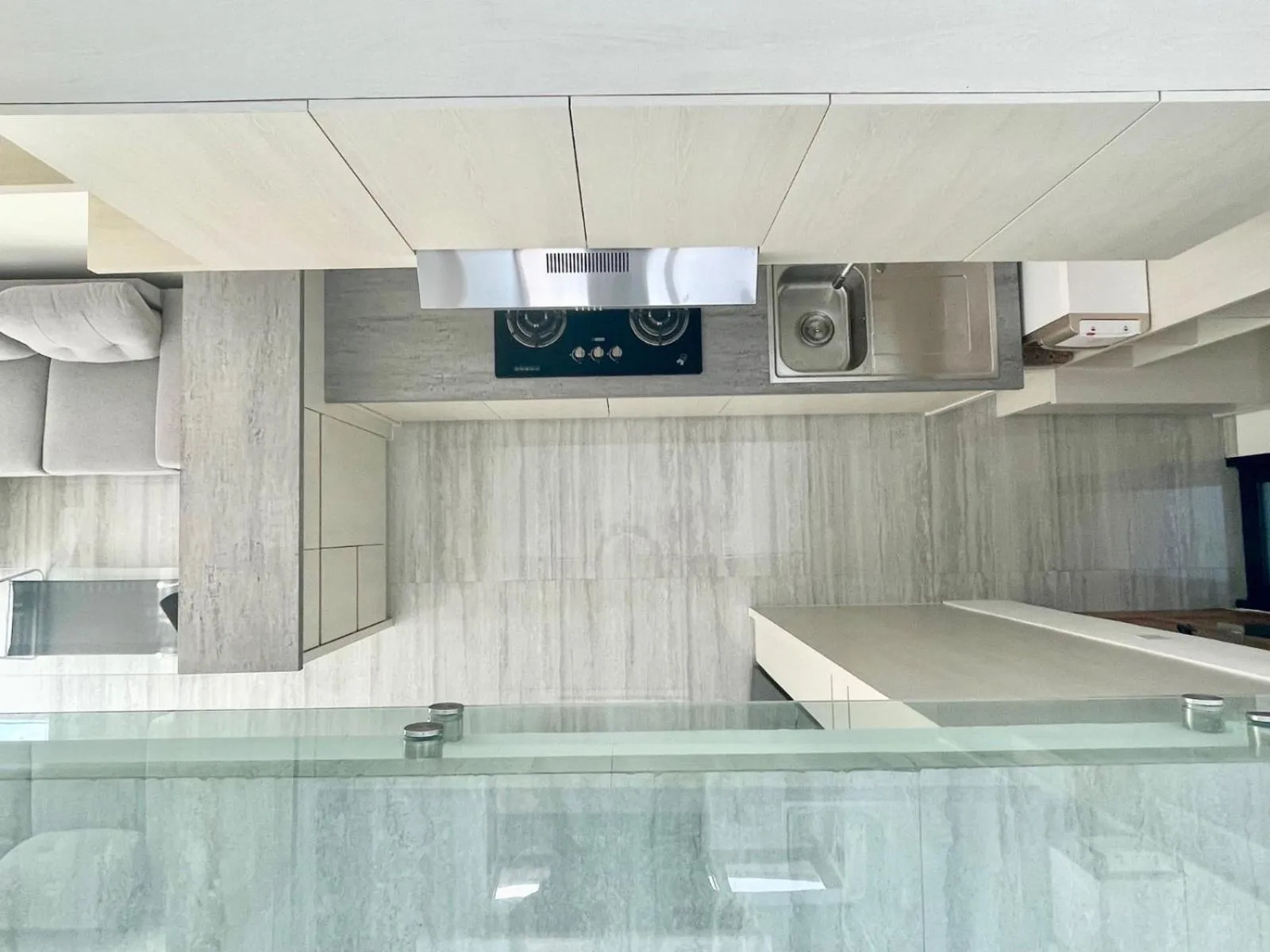 kitchen in De Residence Pangandaran by Mabano Estates