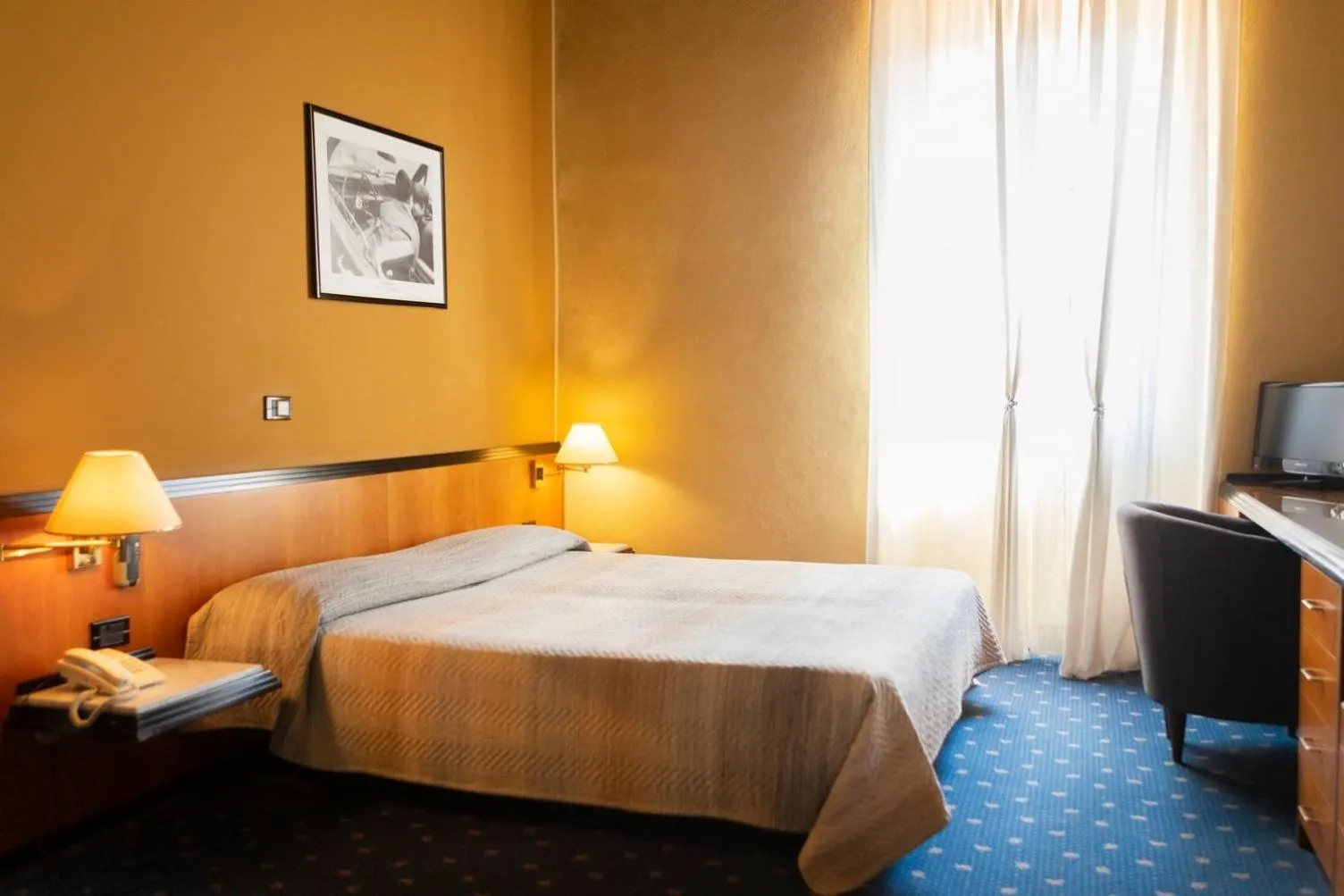 Bedroom, Bed in Hotel Milano Pool & Garden