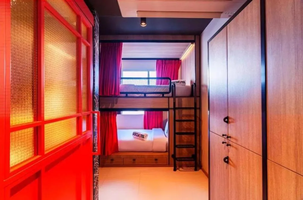 Bed in SocialTel Koh Samui