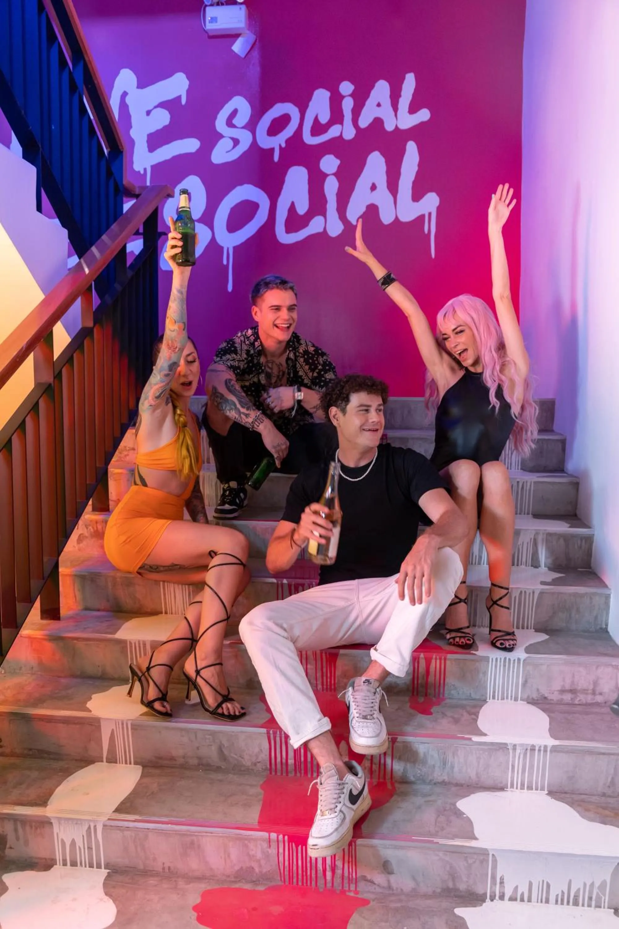 group of guests in SocialTel Koh Samui