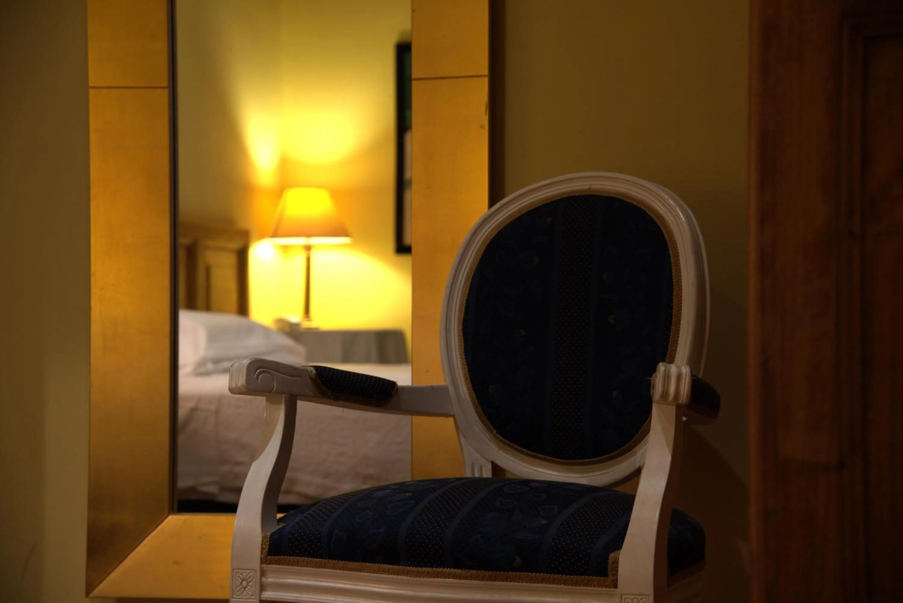 Decorative detail, Bed in Hotel Locanda Cairoli