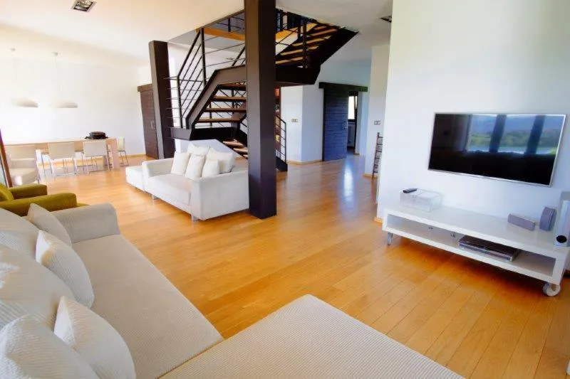 Living room, Bed in La Casa de Orviz