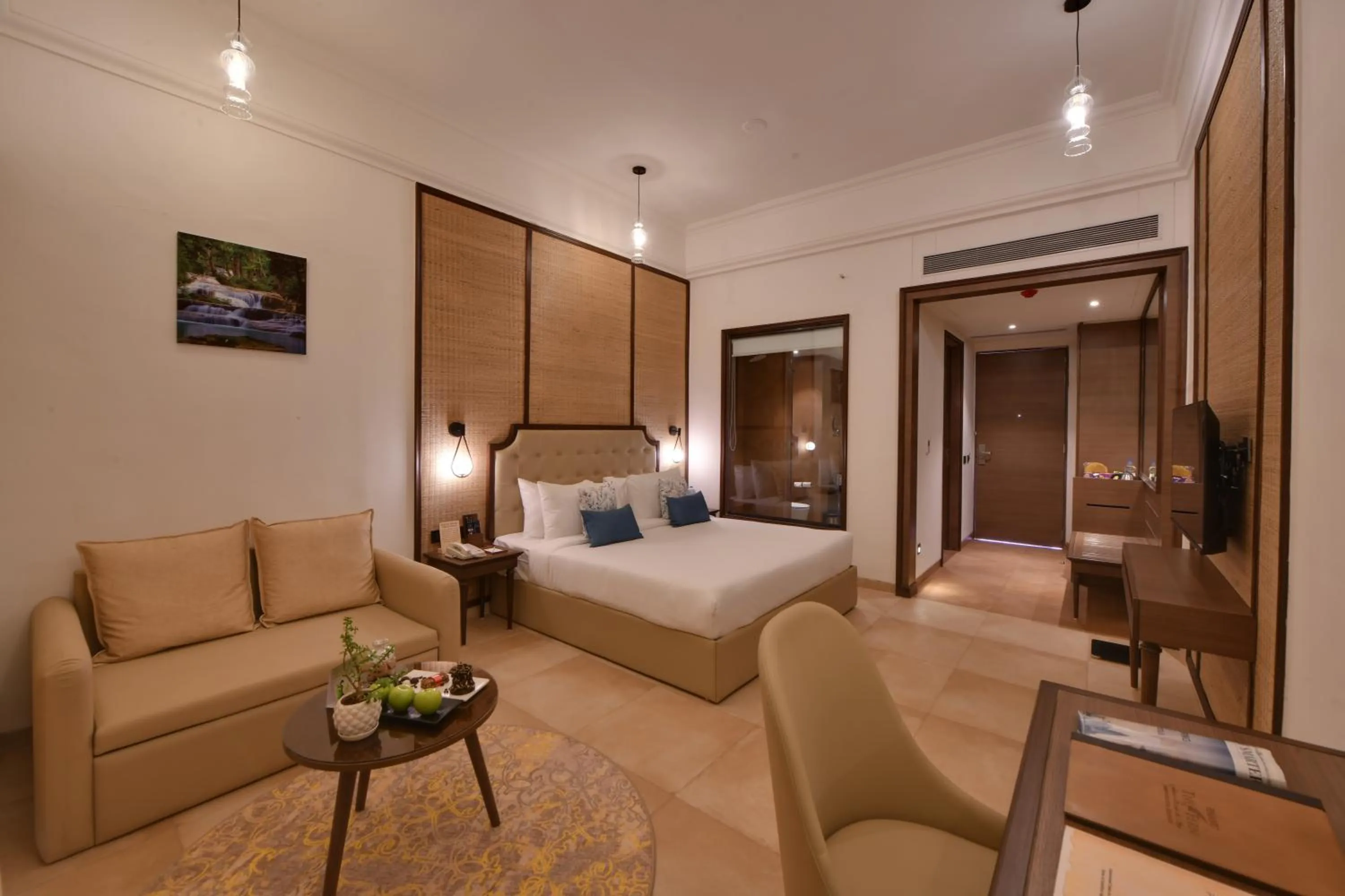 View (from property/room), Bed in Bhanu The Fern Forest Resort & Spa, Jambughoda