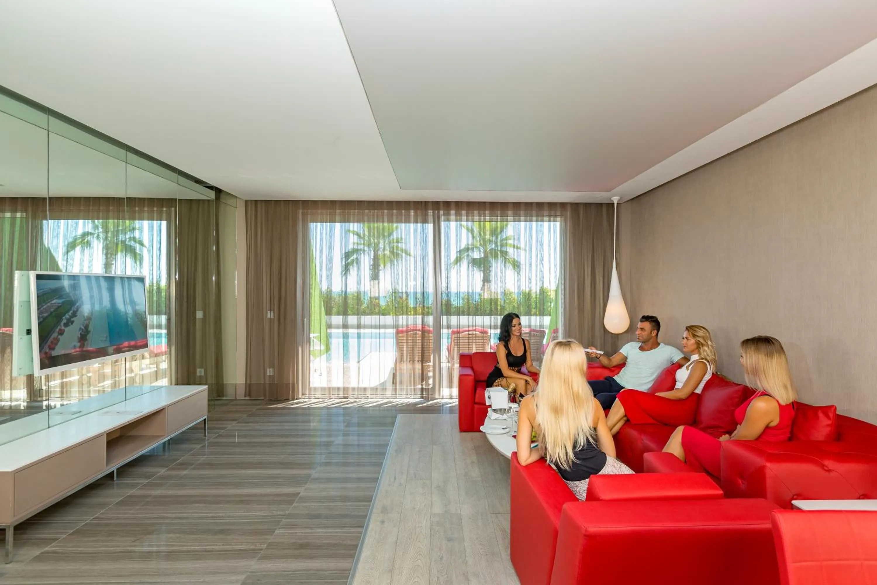 Communal lounge/ TV room in Adam & Eve - Adult Only