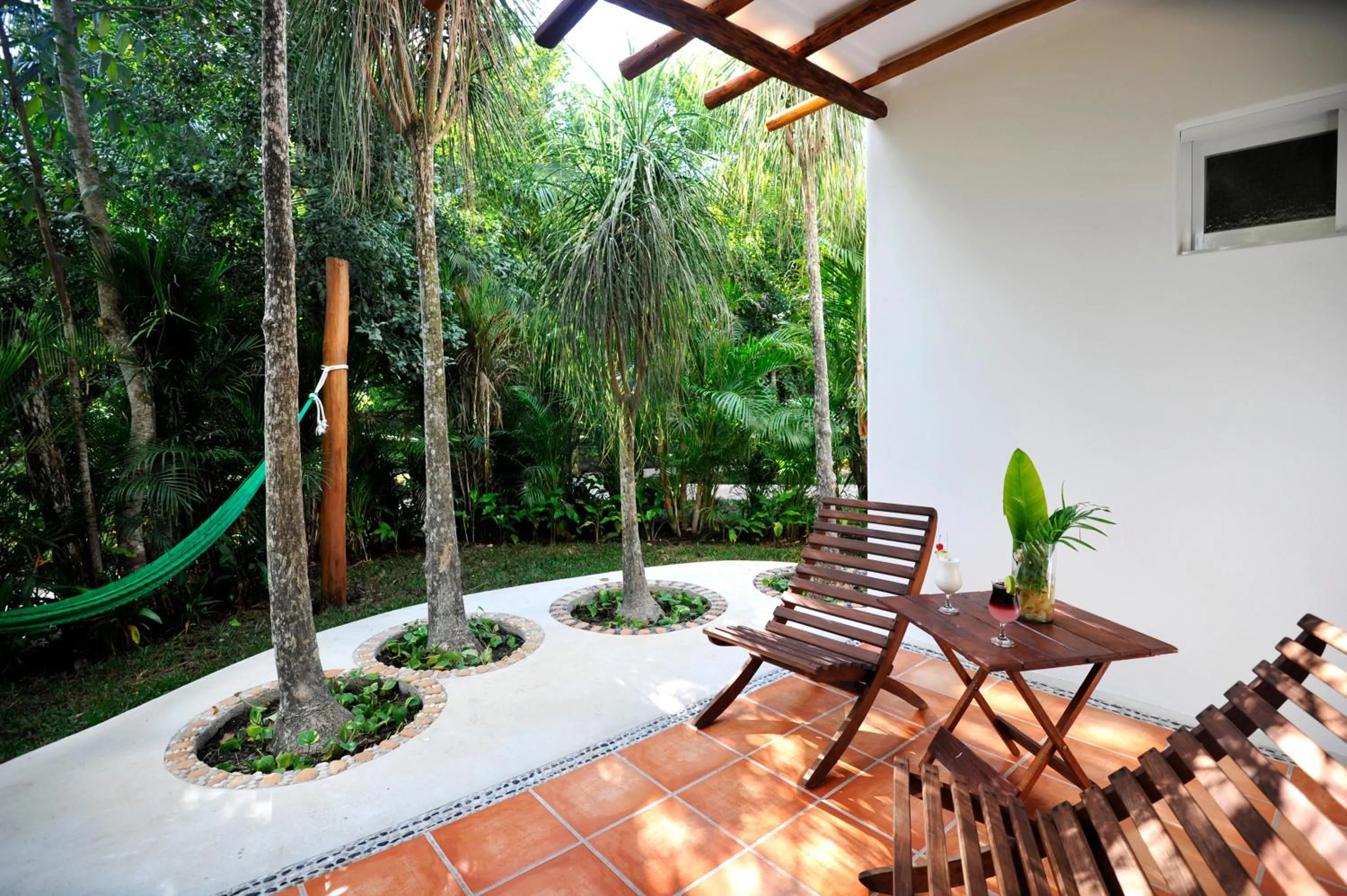 Patio in Hotel Rancho Encantado