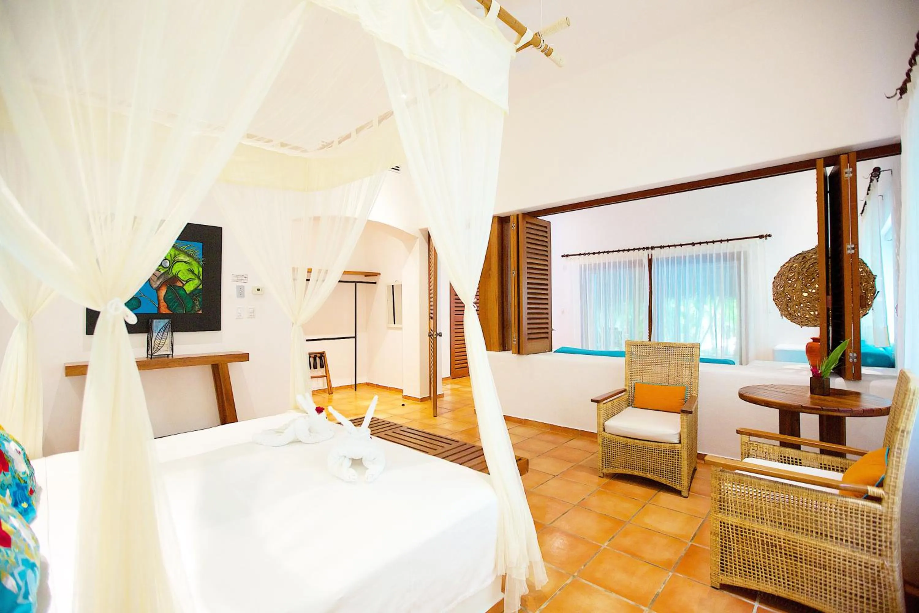 Bed in Hotel Rancho Encantado