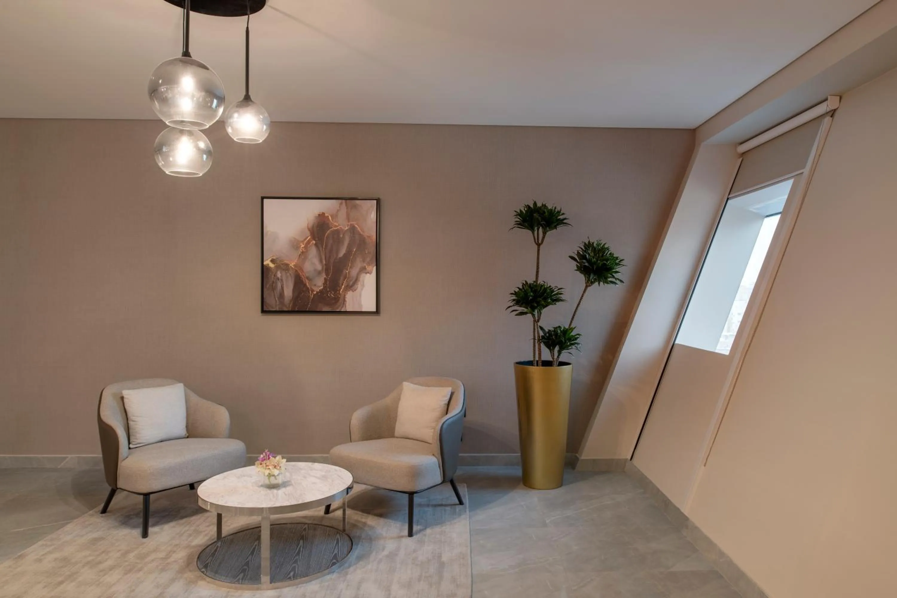 Seating area in Steigenberger Residence Doha