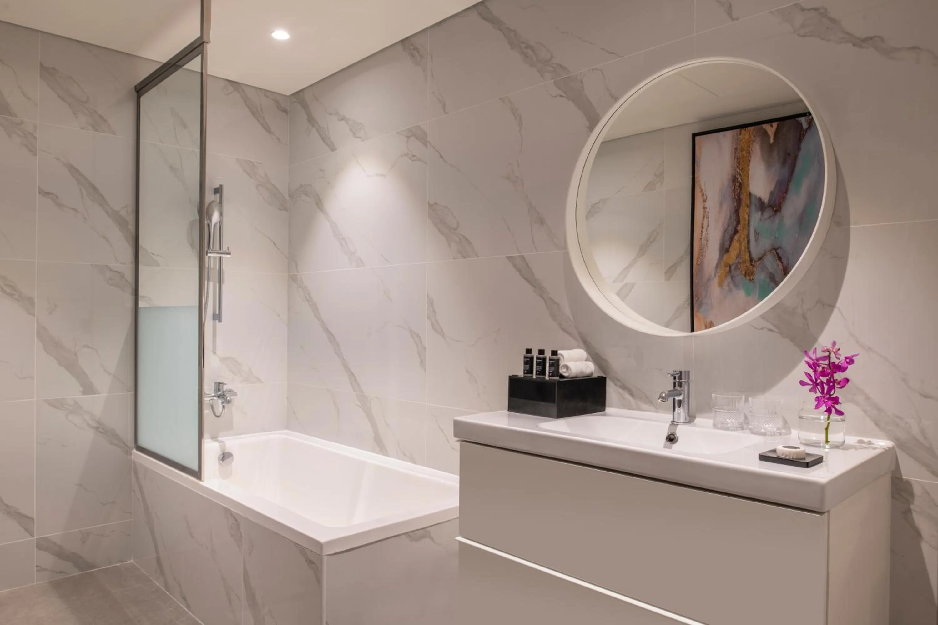 Bathroom in Steigenberger Residence Doha