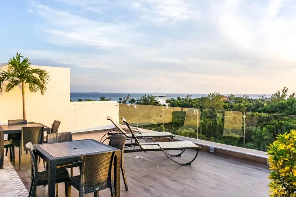 Patio in Luxury Studio in Playa del Carmen
