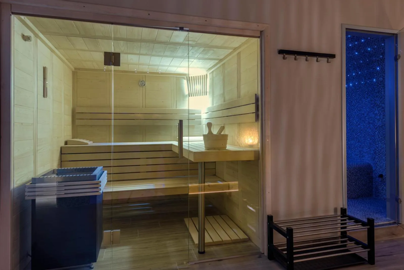 Sauna in Antica Fonte Resort