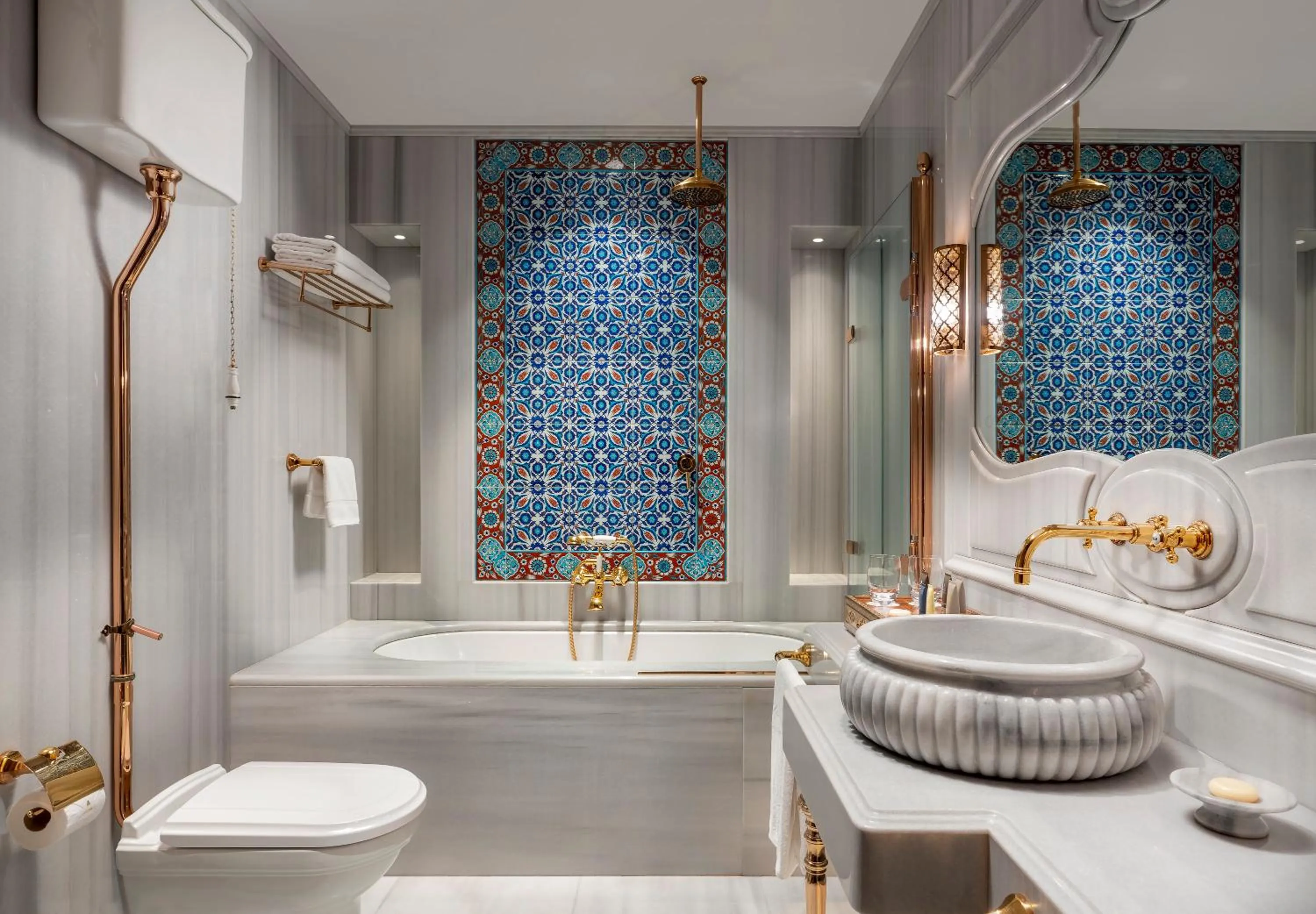 Bathroom in AJWA Sultanahmet - Preferred Hotels LVX Collection